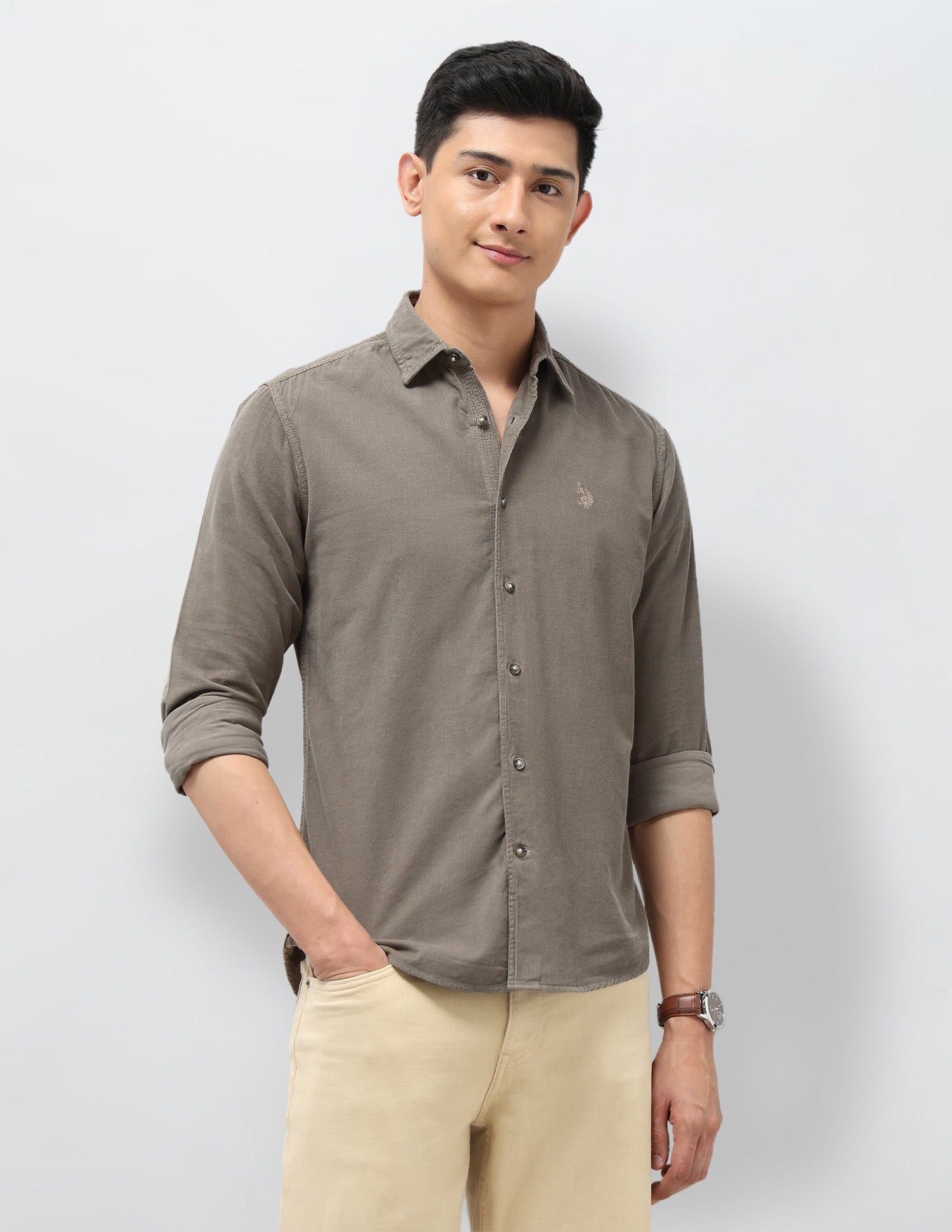 Pure Cotton Corduroy Shirt