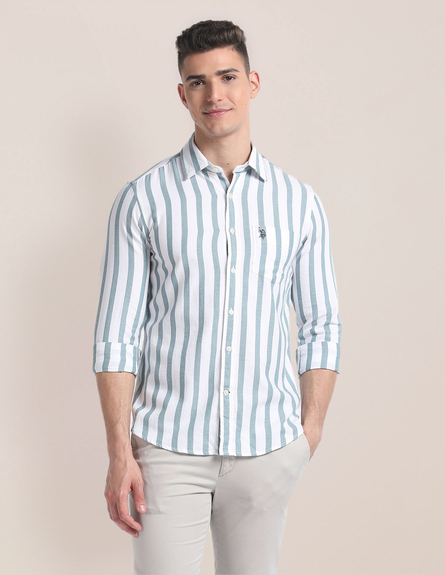 Premium Cotton Twill Shirt – U.S. Polo Assn. India