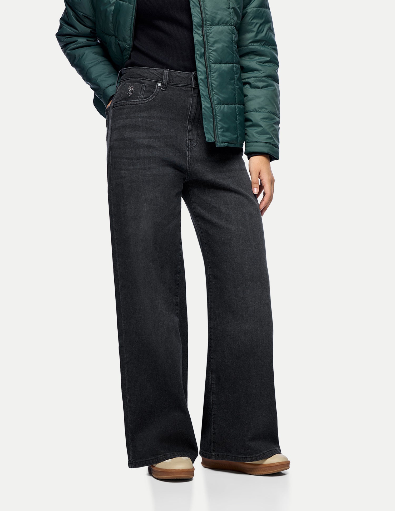Baggy Fit Grey Jeans Dark Grey - U.S. Polo Assn. India | Large