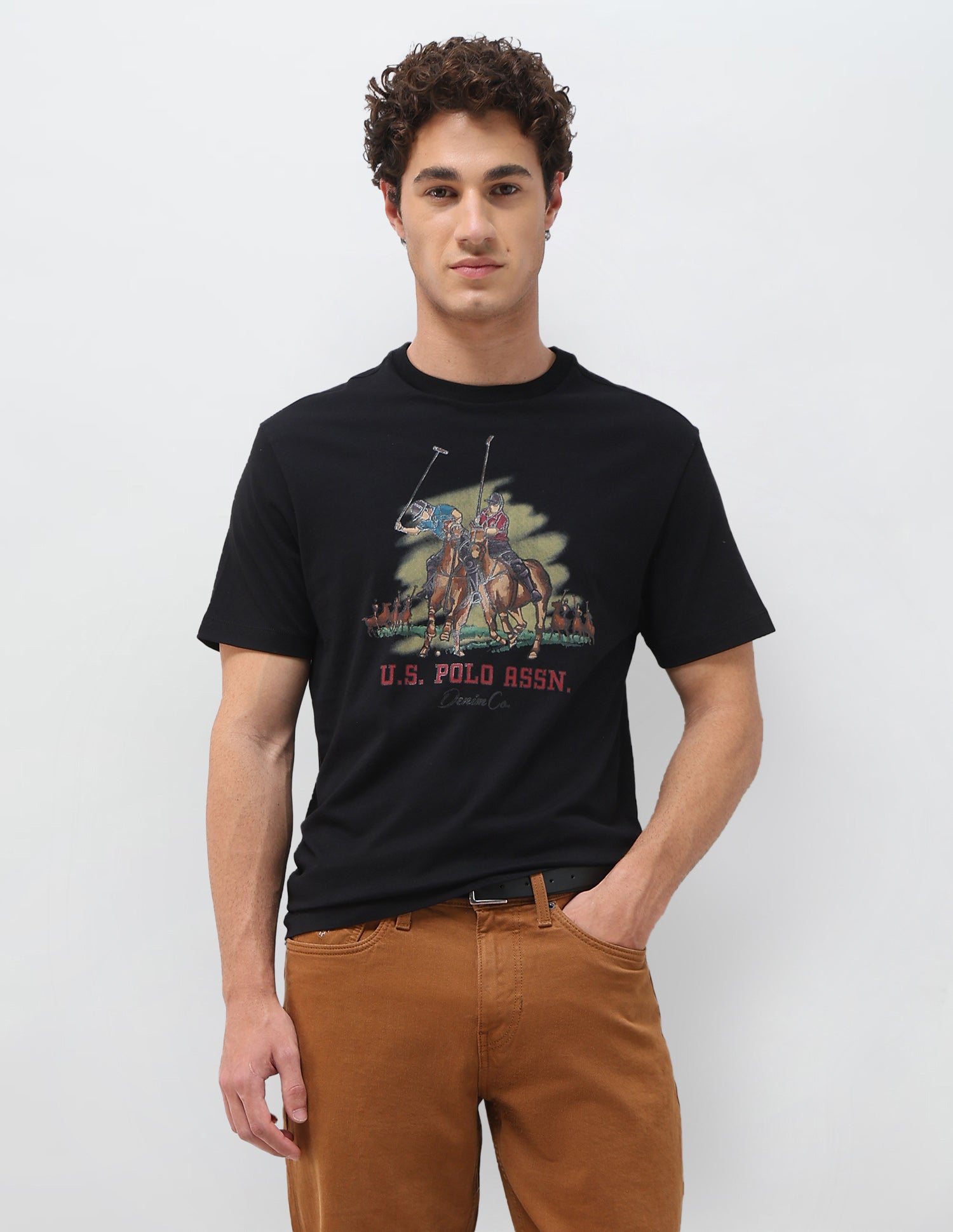 Graphic Brand Printed Slim Fit T-Shirt