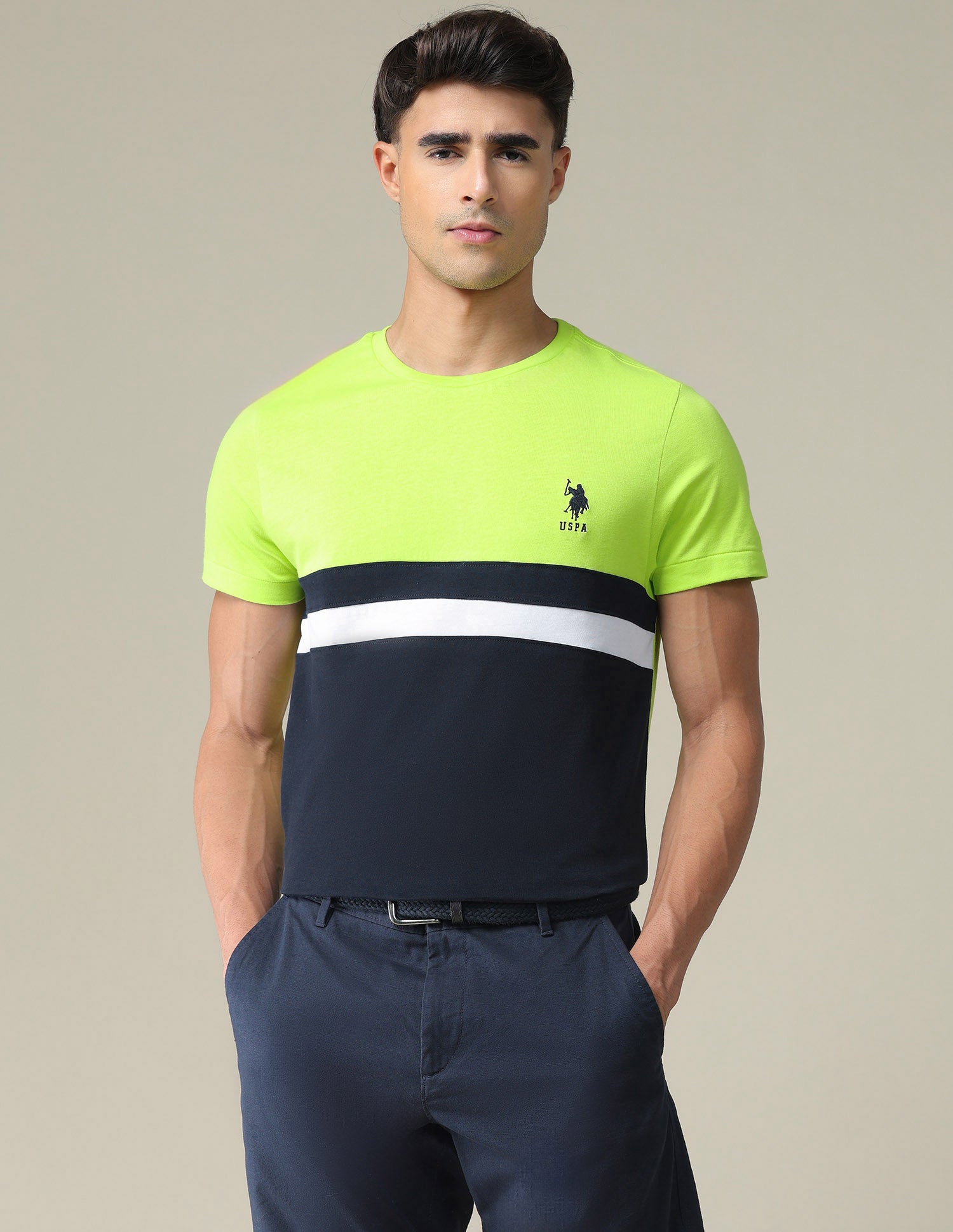 Colour Block Slim Fit T-Shirt