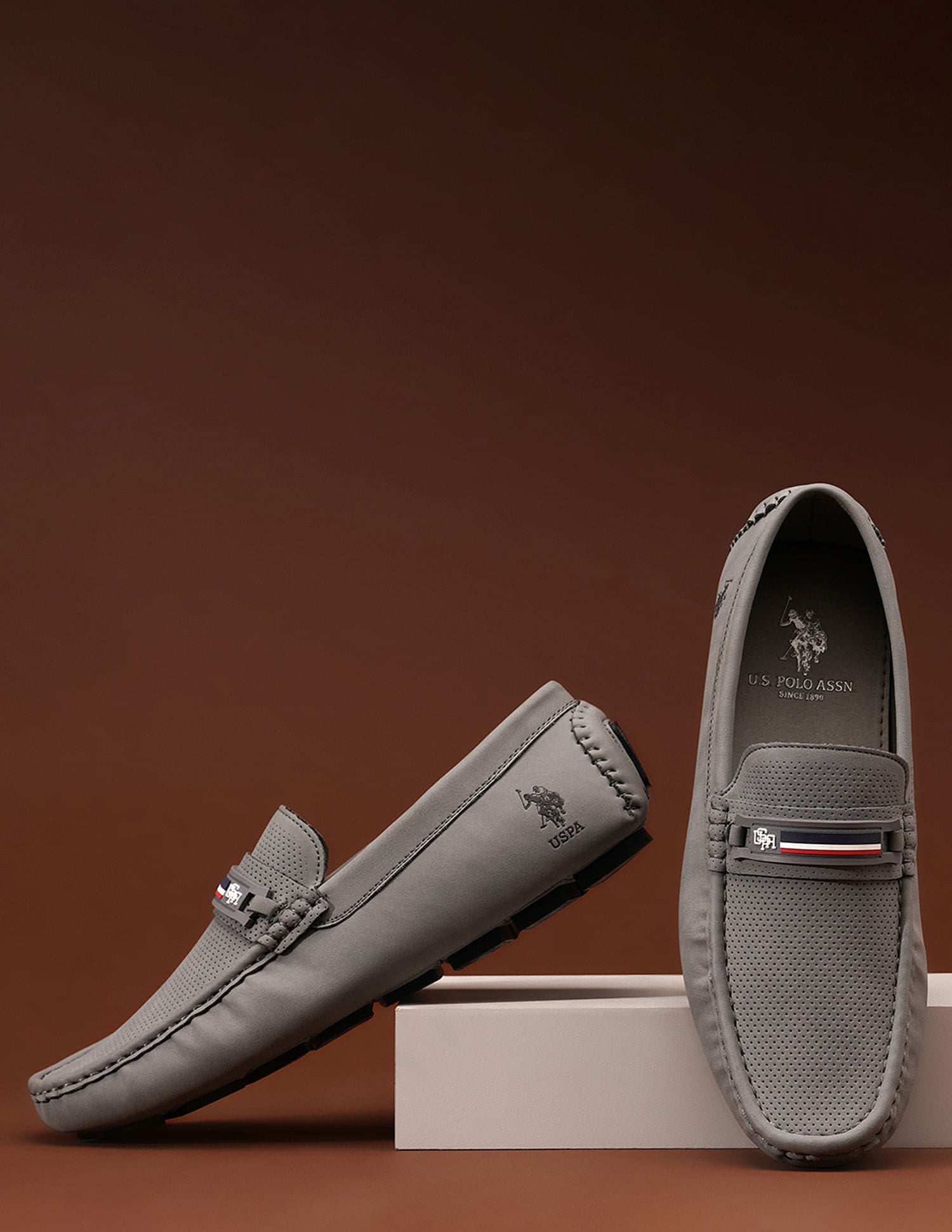 Men Barnes 4.0 Slip On Shoes Grey - U.S. Polo Assn. India | Large