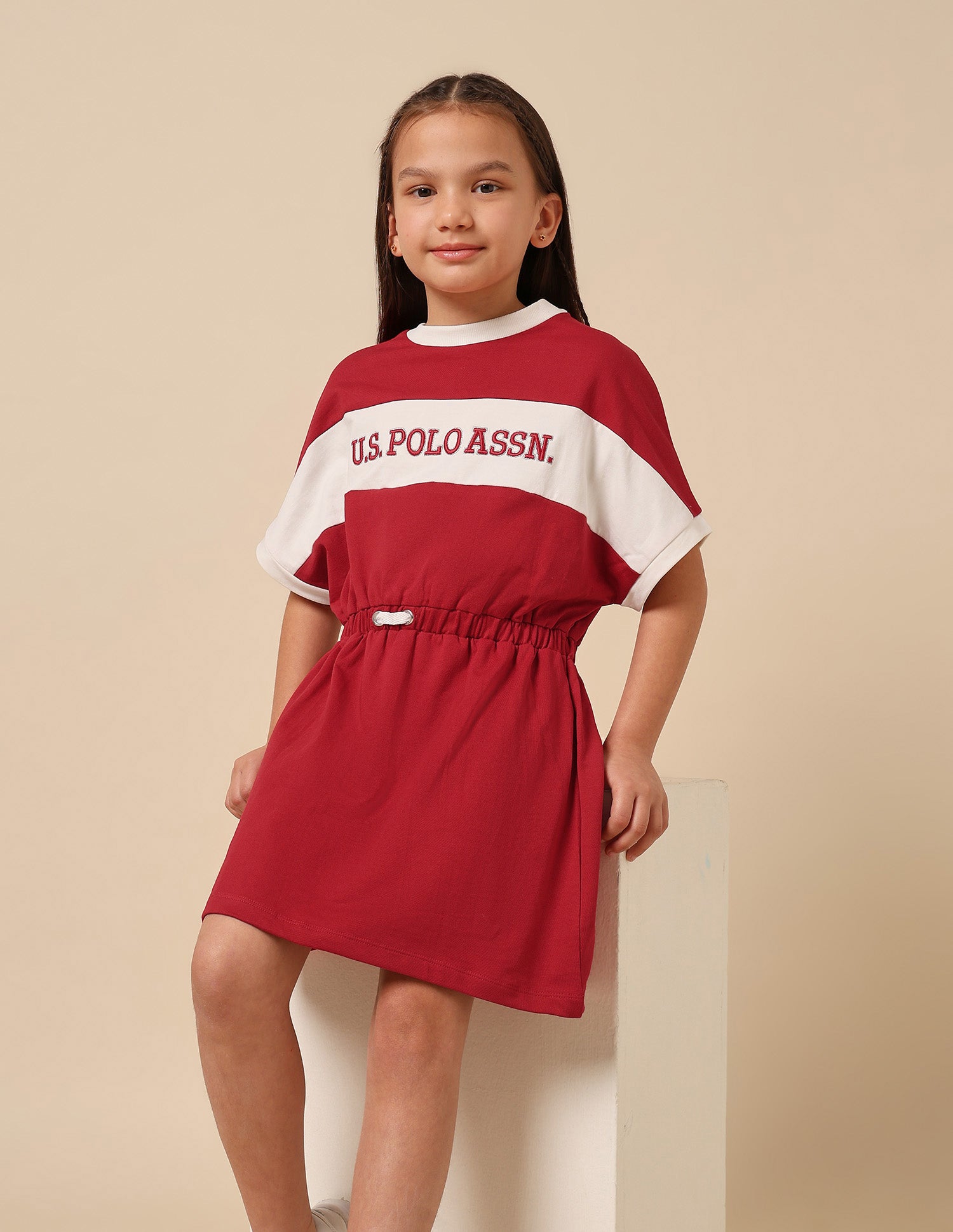 Girls Brand Embroidered A-Line Dress
