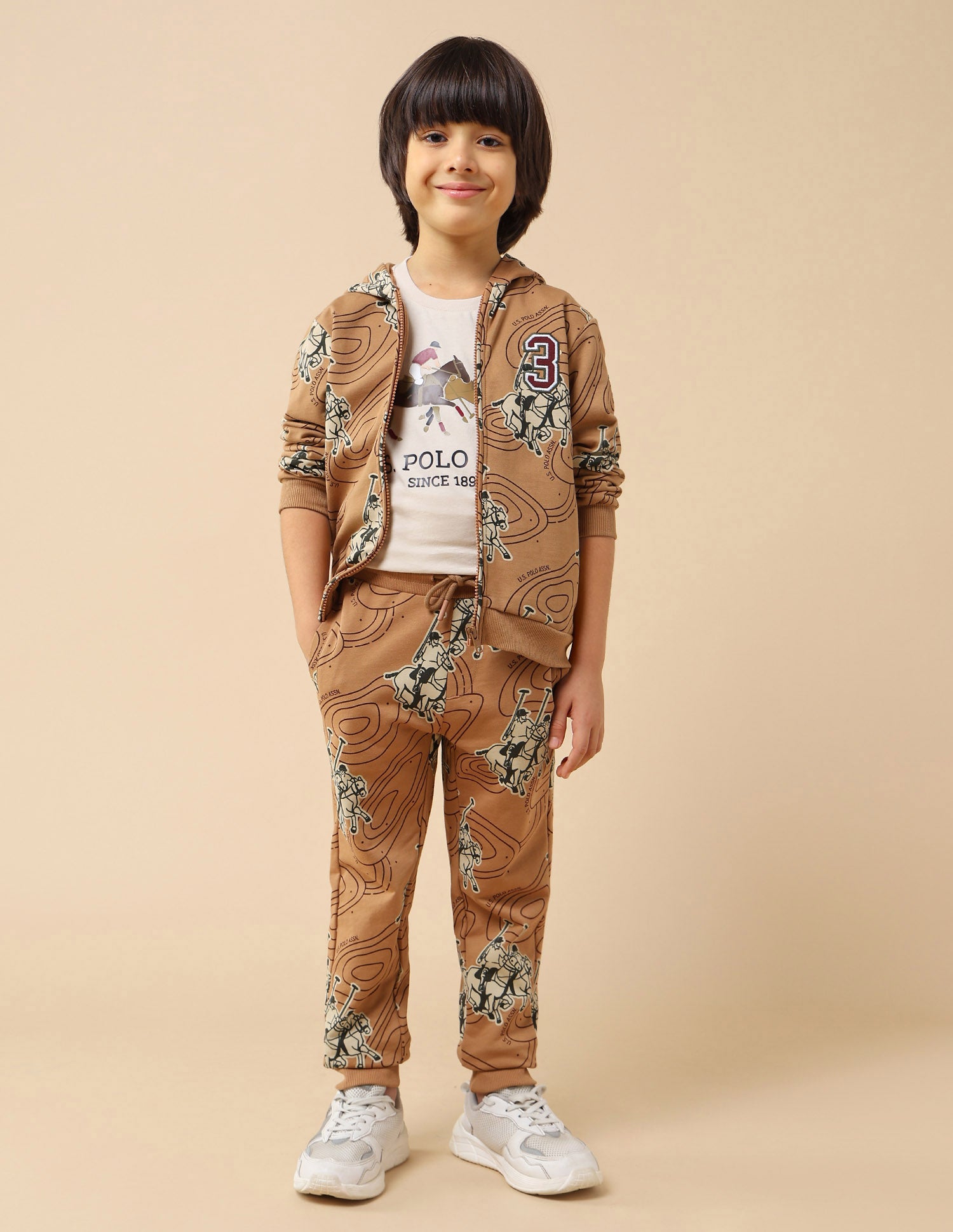 Boys Graphic Brand Printed Regular Fit Sweatshirt