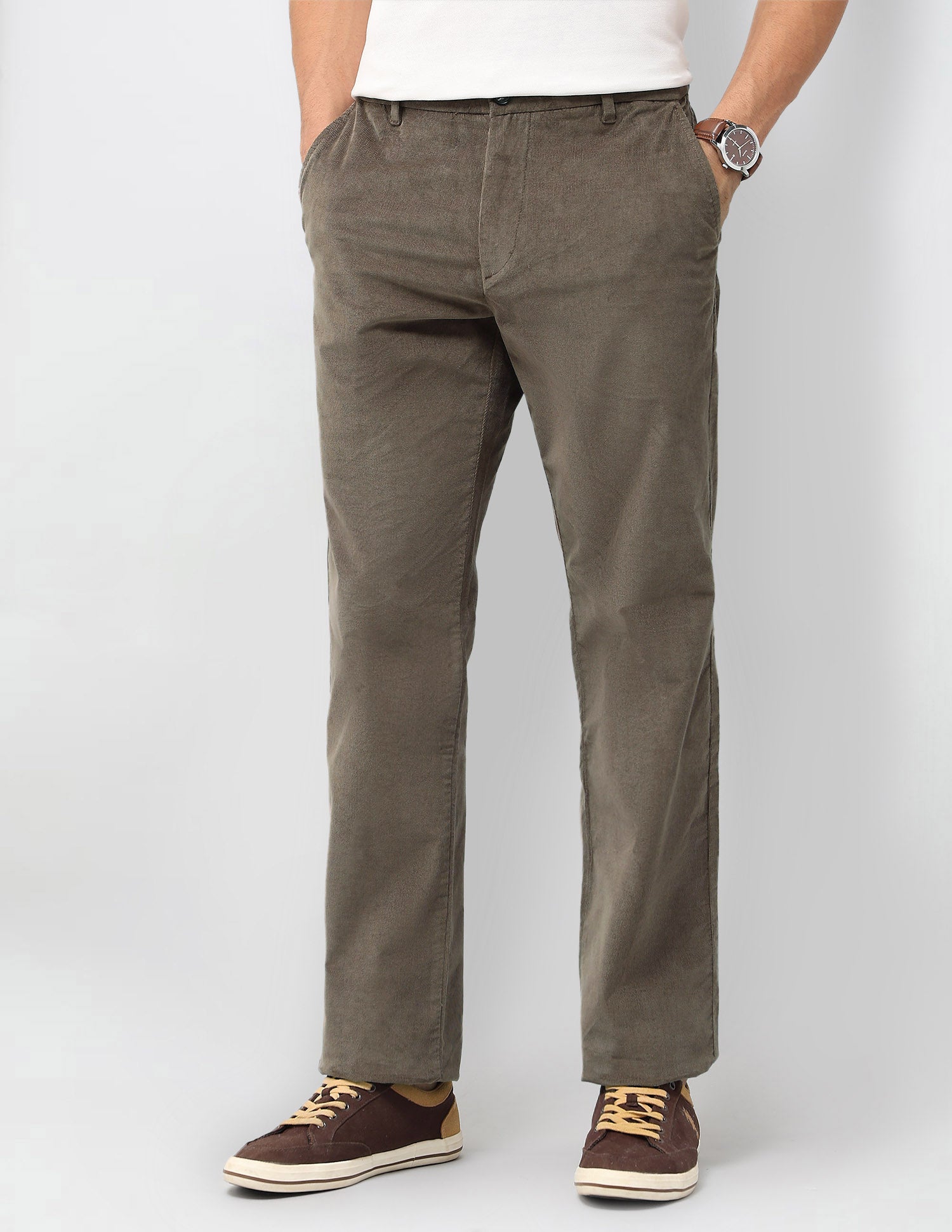 Riley Straight Fit Corduroy Trousers