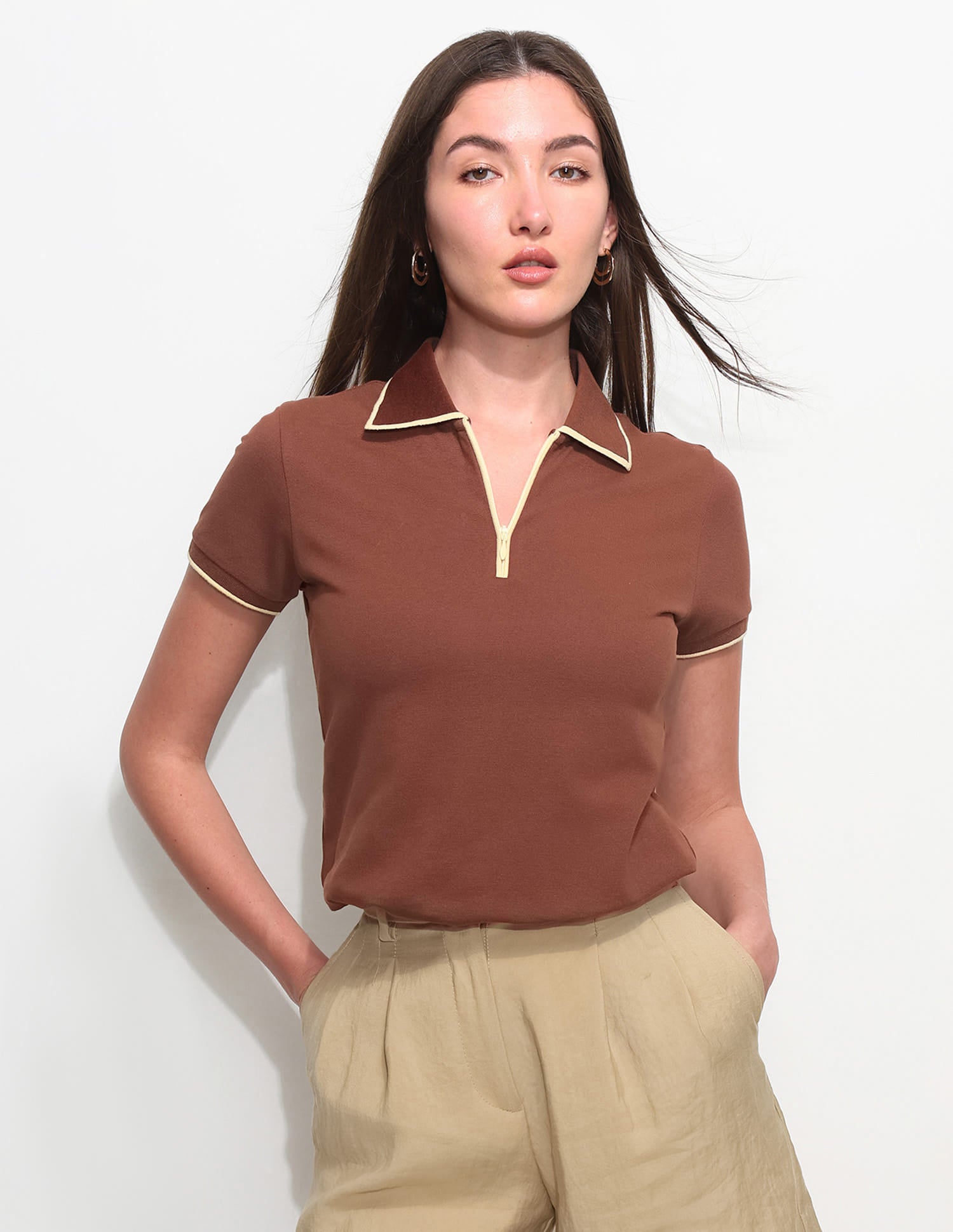 Regular Fit Solid Polo Shirt