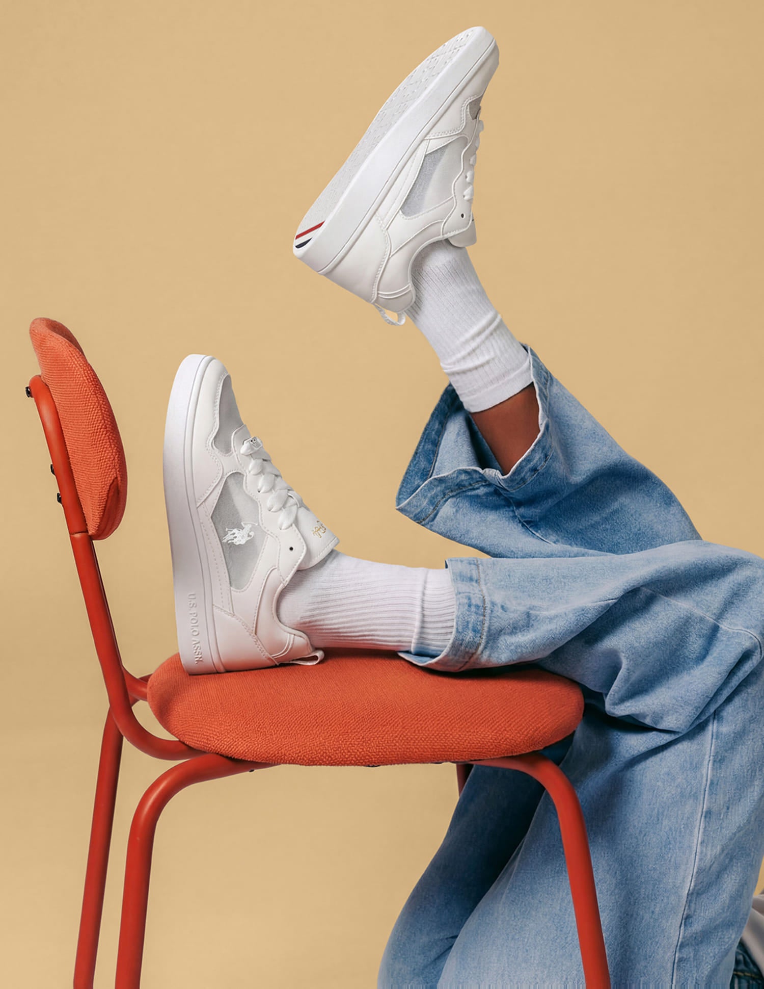Zira Off White Sneakers Shoes Off White - U.S. Polo Assn. India | Large
