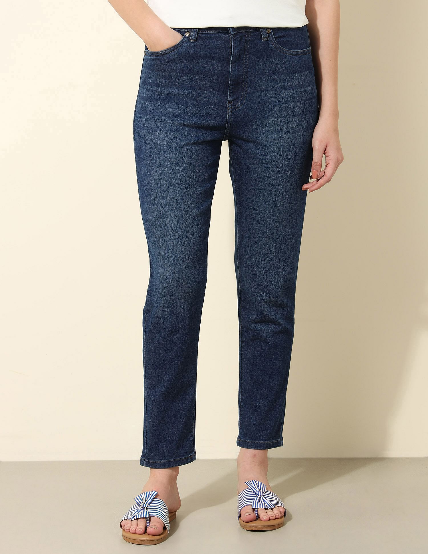 High Rise Mom Fit Jeans