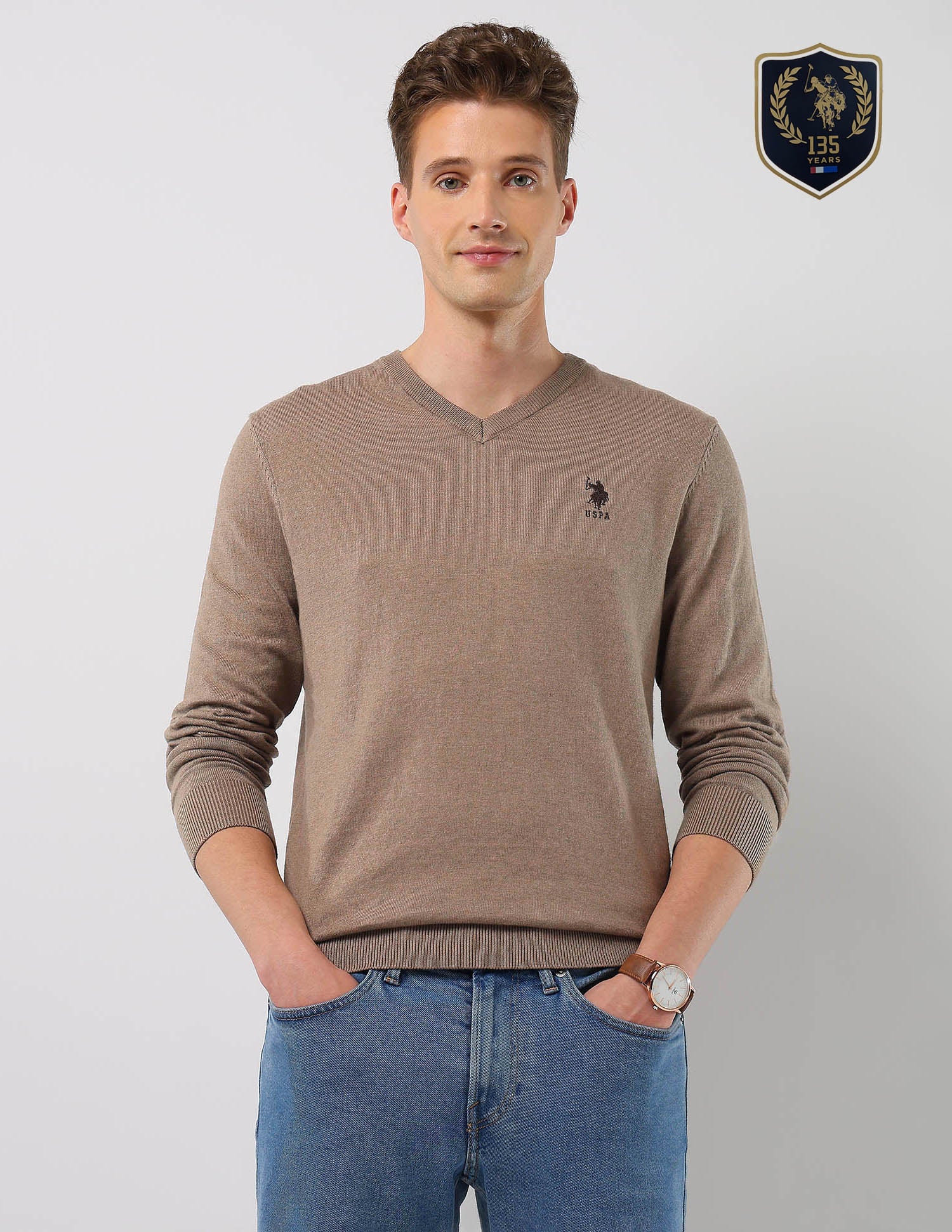 Heathered Regular Fit Sweater