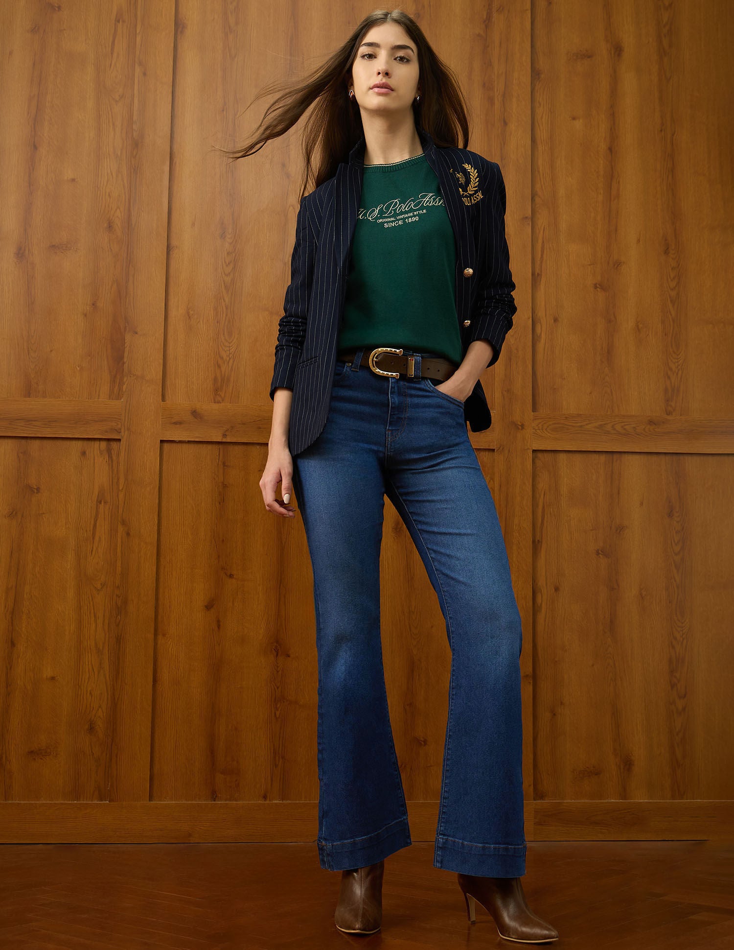 High Rise Flared Fit Jeans