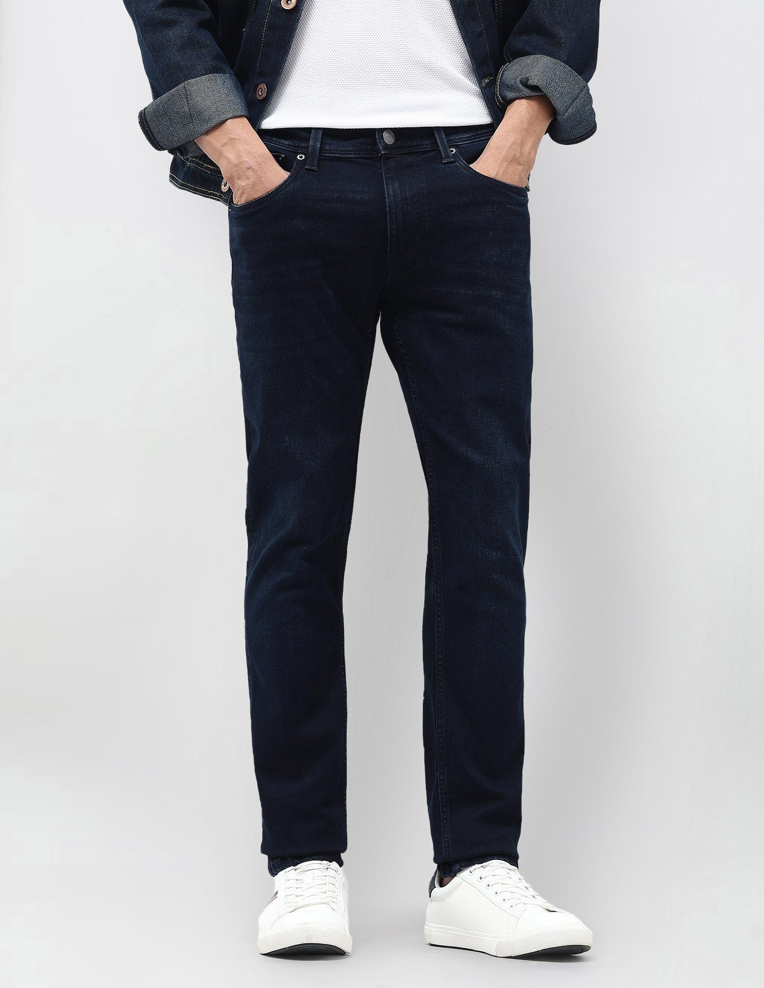 Brandon Slim Tapered Fit Blue Jeans