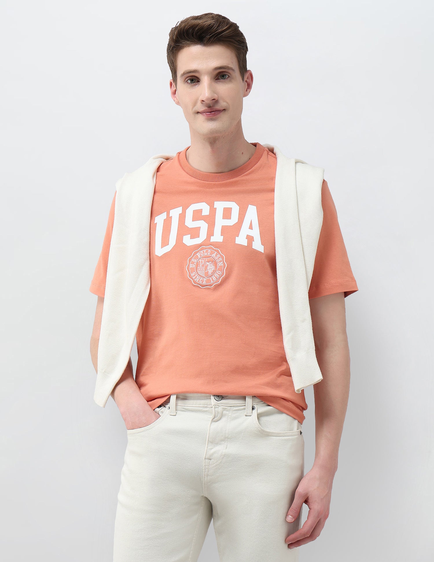 Brand Printed Slim Fit T-Shirt