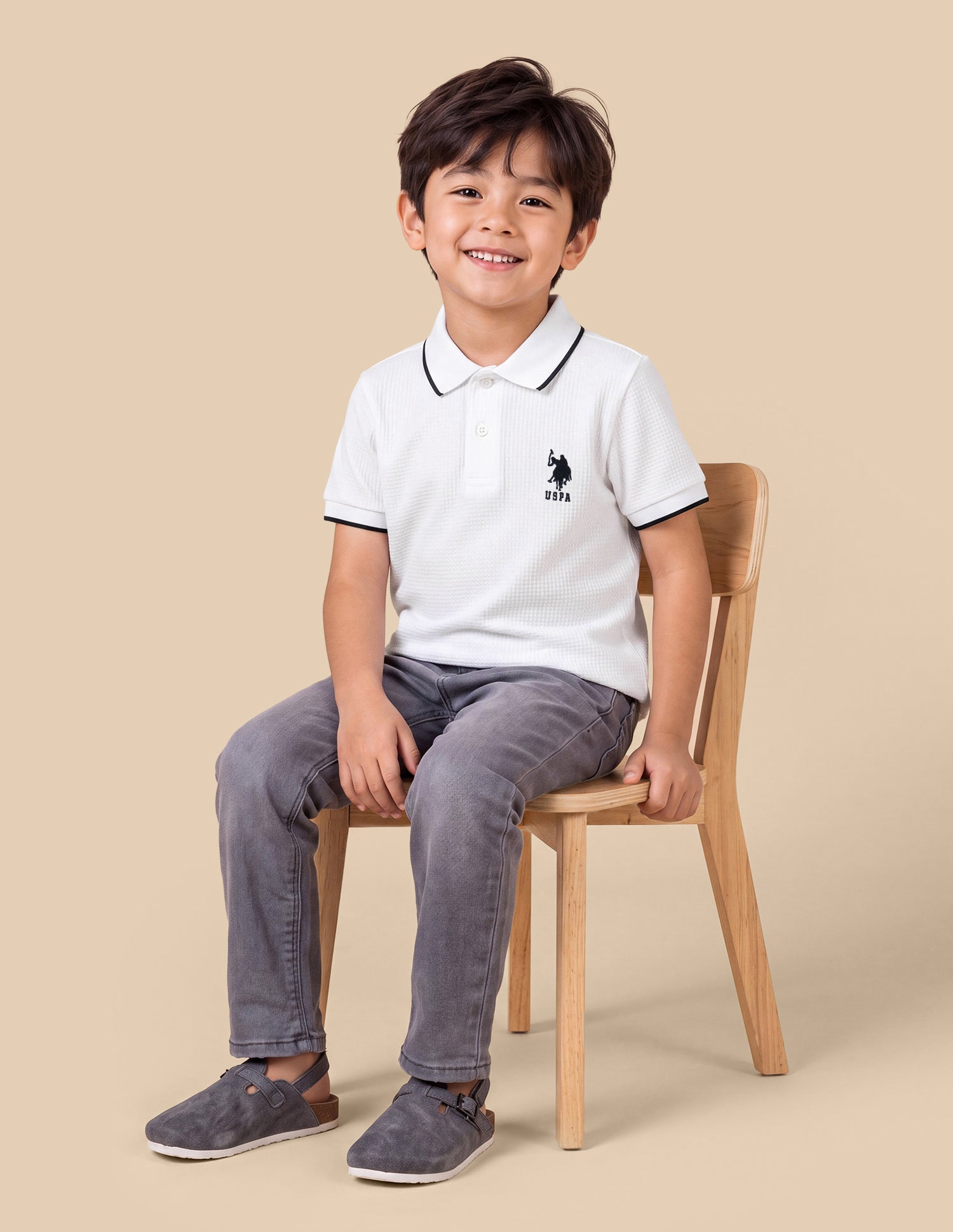 Solid Regular Fit Polo Shirt White - U.S. Polo Assn. India | Large