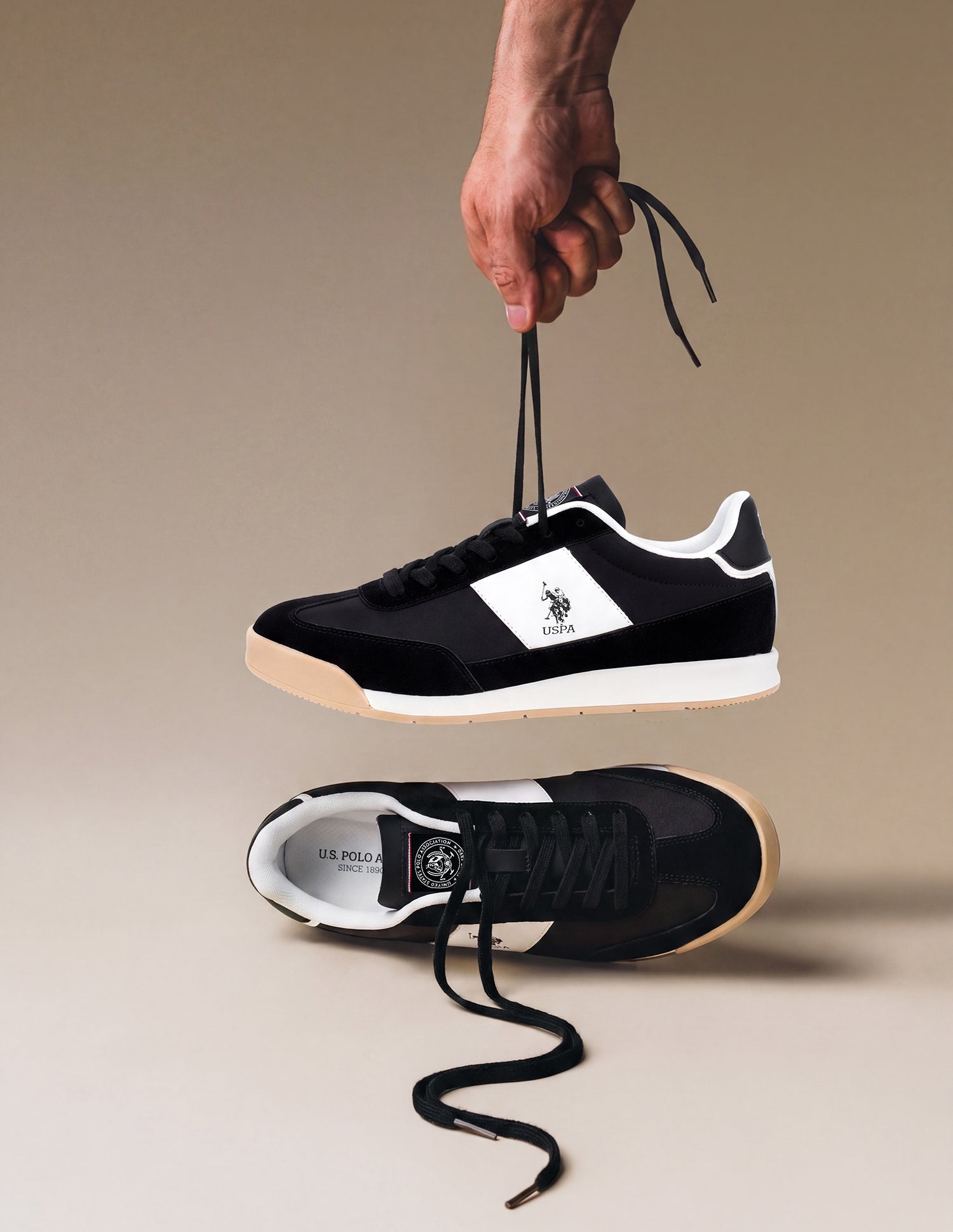 Colour Blocked Lace Ups Gallop Sneakers
