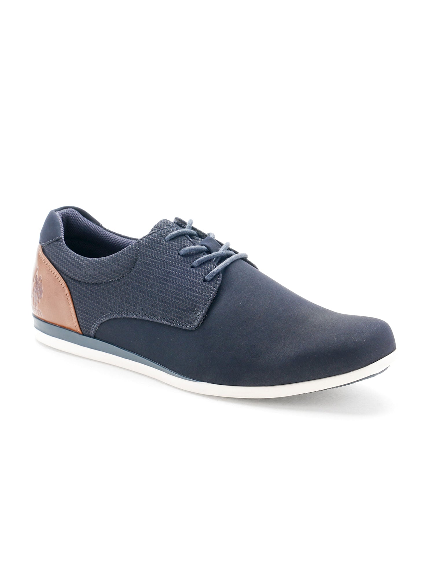 Men Lucius 3.0 Navy Work Casuals Lace Up Shoes Navy - U.S. POLO ASSN. | Large