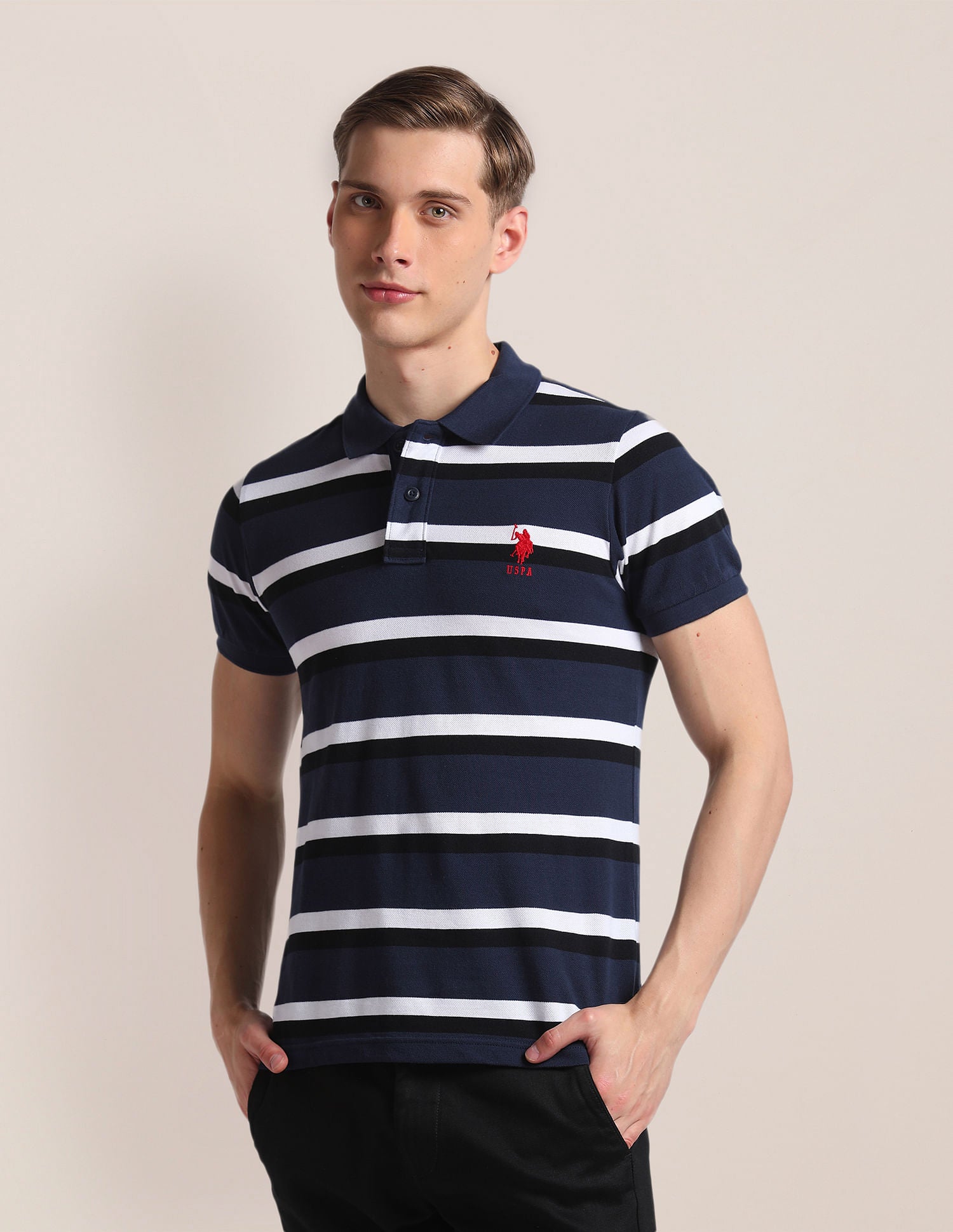 Horizontal Stripe Cotton Polo Shirt – U.S. Polo Assn. India