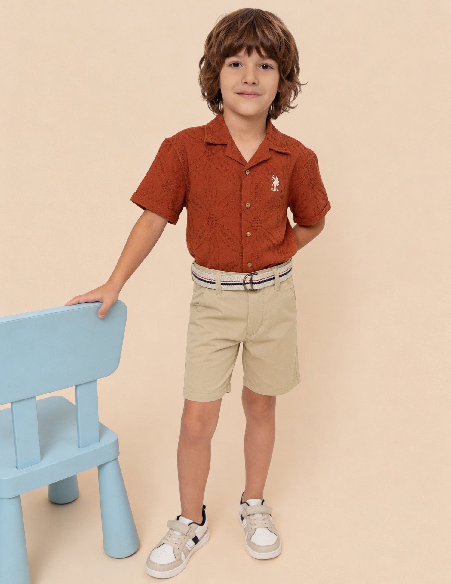 Mid Rise Relaxed Fit Shorts