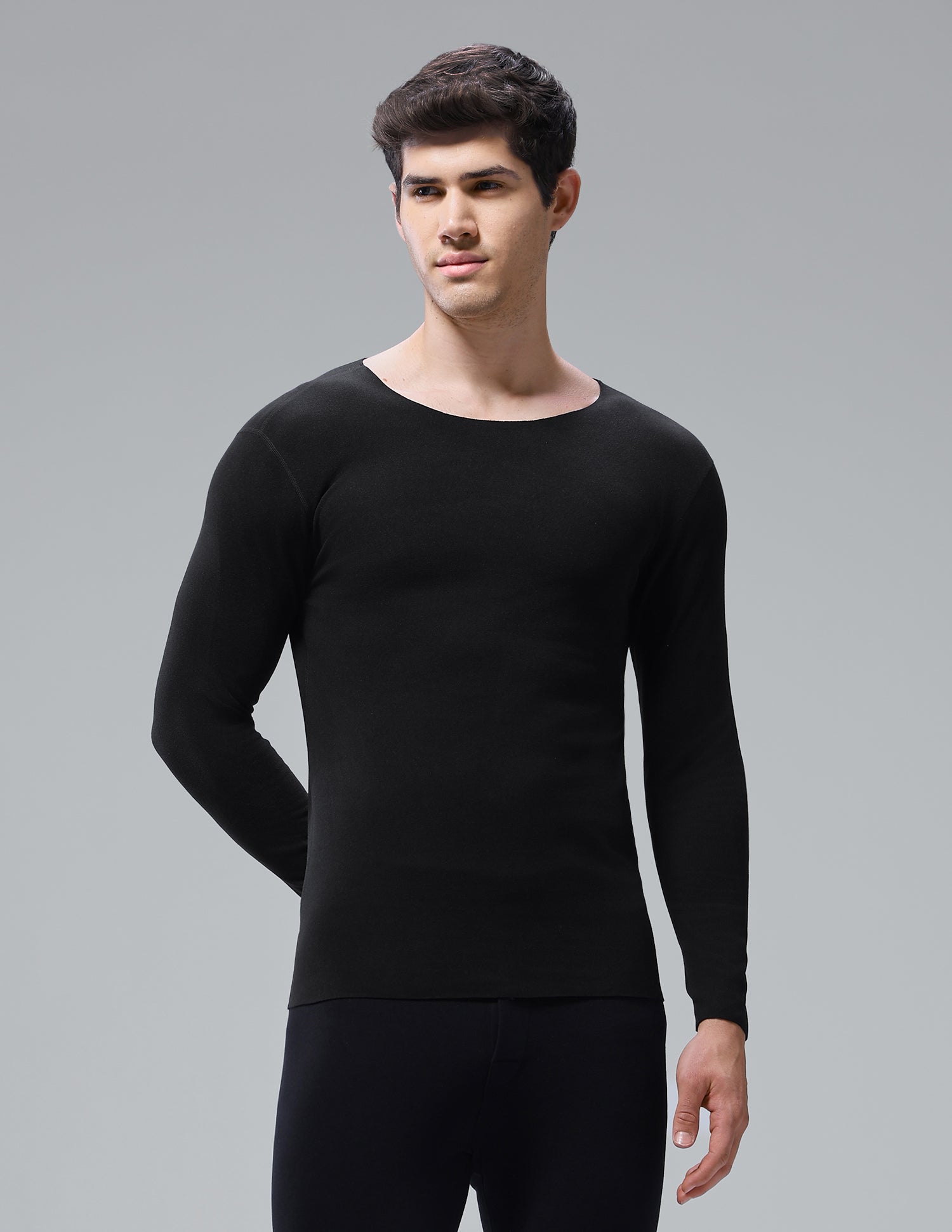 Comfort Fit Solid PH001 Thermal T-Shirt - Pack Of 1 Black - U.S. Polo Assn. India | Large