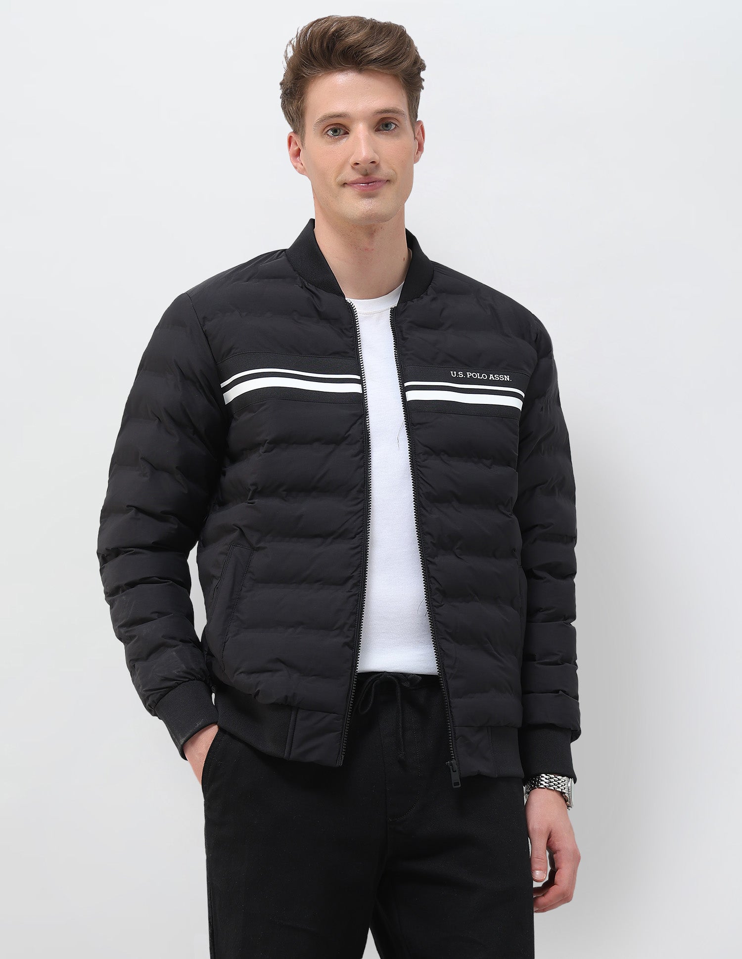 Puffer Baseball Collar Regular Fit Jacket