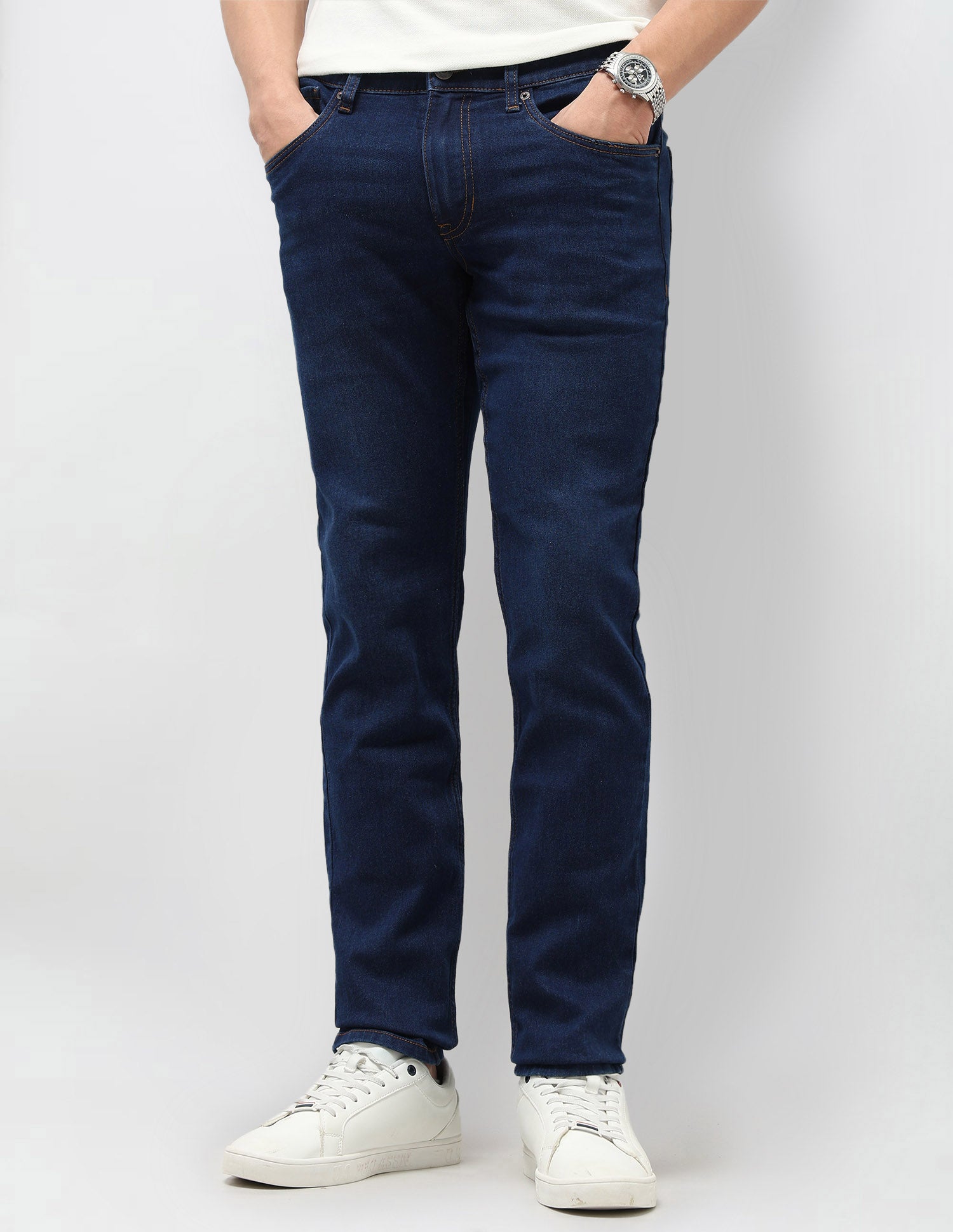 Brandon Slim Tapered Fit Blue Jeans Blue - U.S. Polo Assn. India | Large