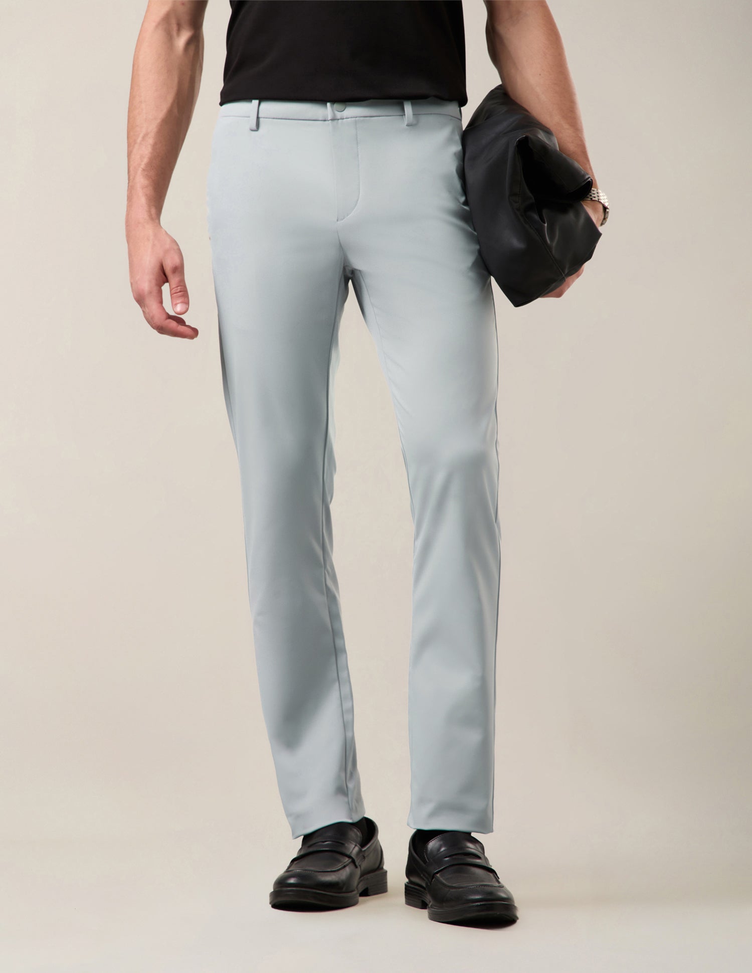 Mid Rise Denver Slim Fit Trousers Light Grey - U.S. Polo Assn. India | Large