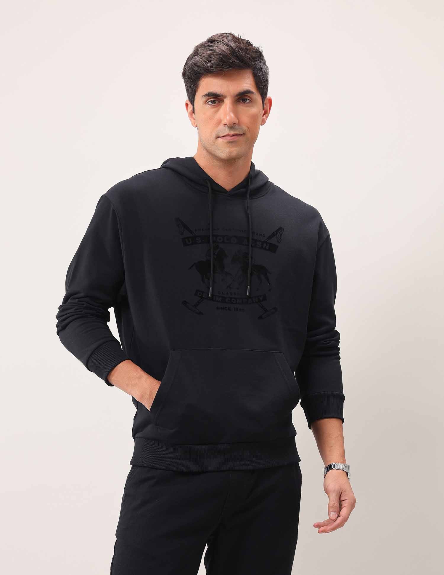 Brand Printed Hooded Sweatshirt