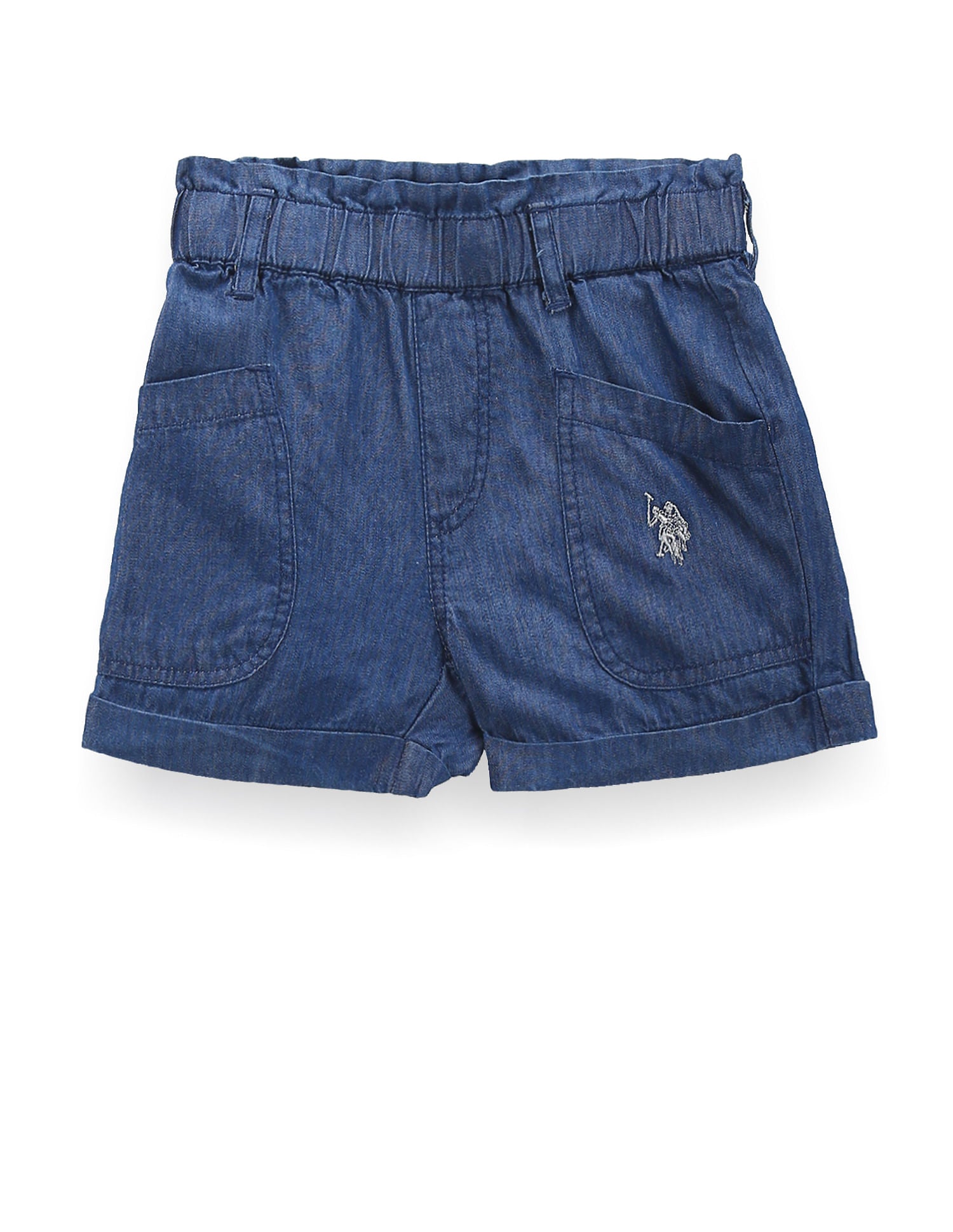 Girls Washed Denim Shorts