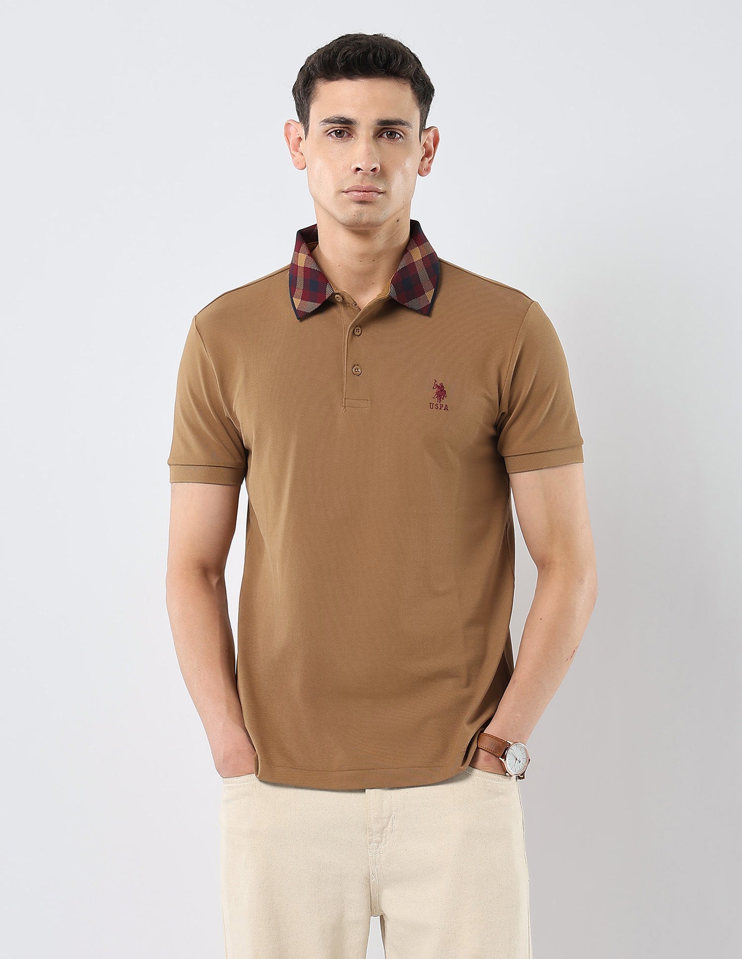 Solid Regular Fit Polo Shirt