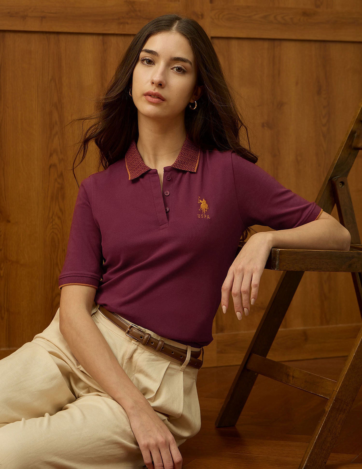 Regular Fit Solid Polo Shirt