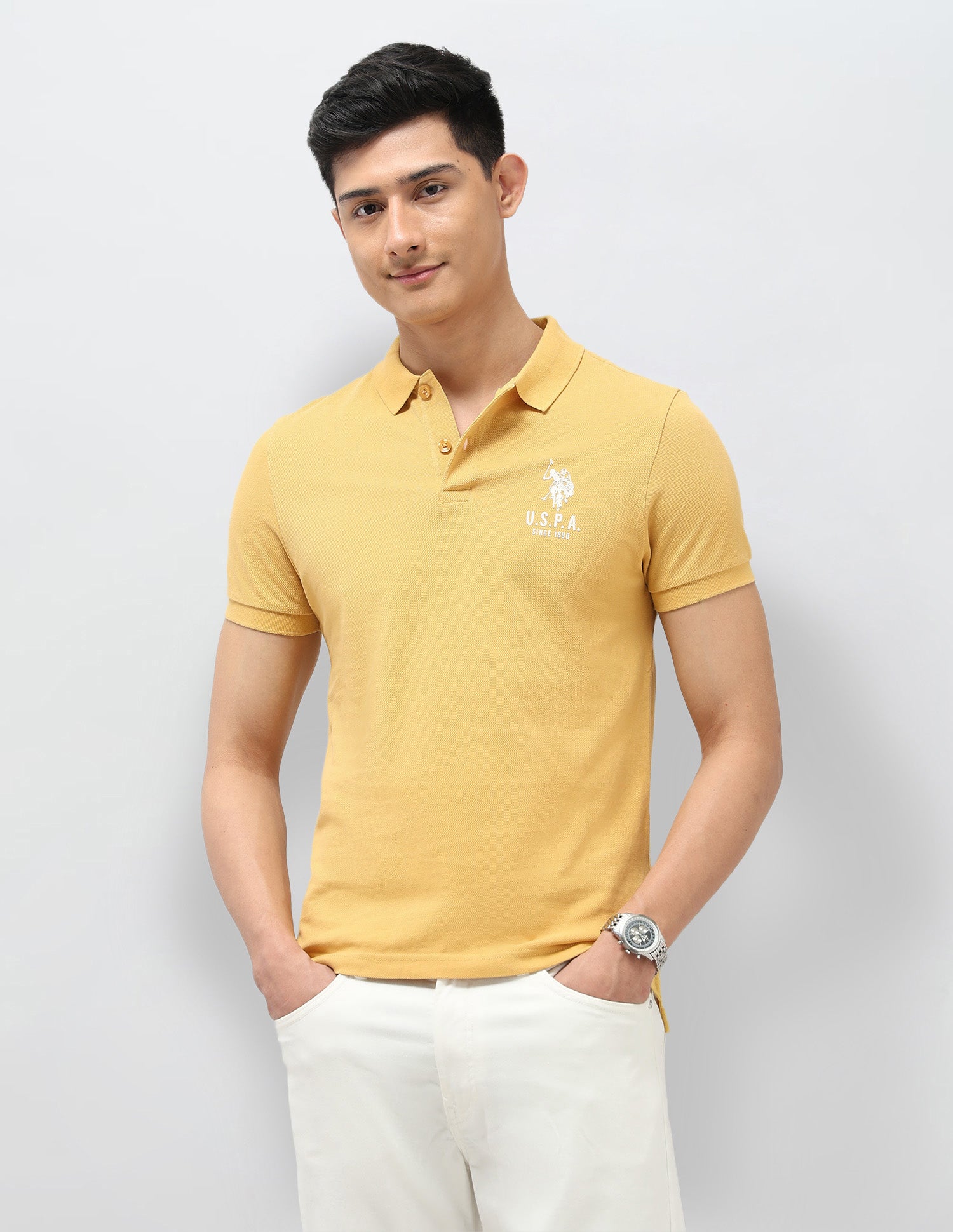 Pure Cotton Muscle Fit Polo Shirt