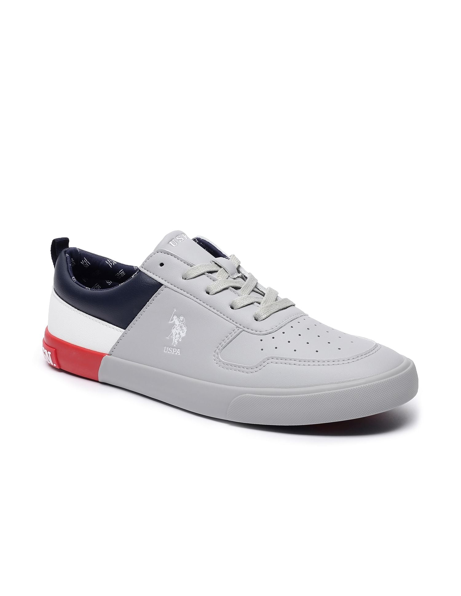 Panelled Colour Block Clanal Sneakers