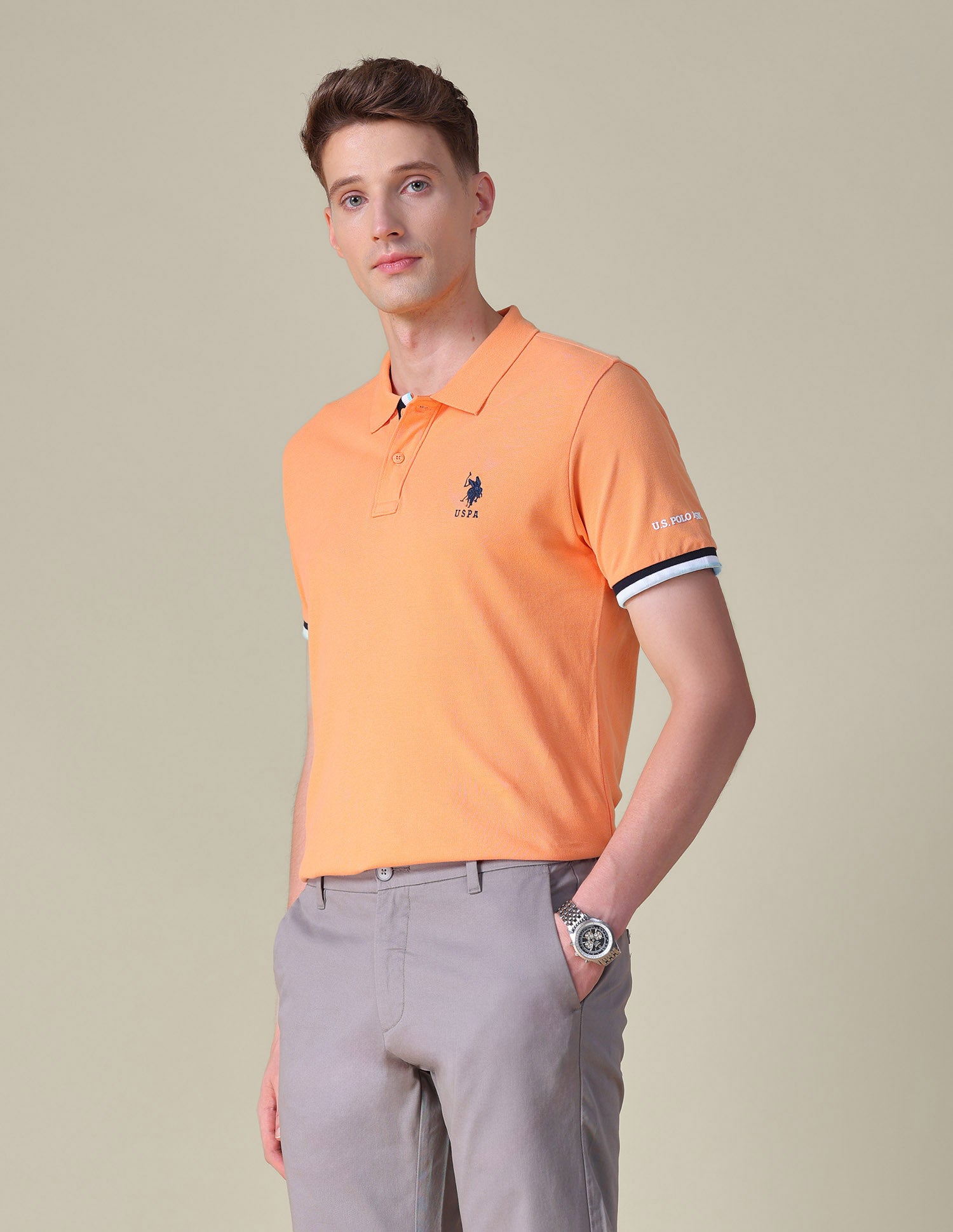 Solid Regular Fit Polo Shirt
