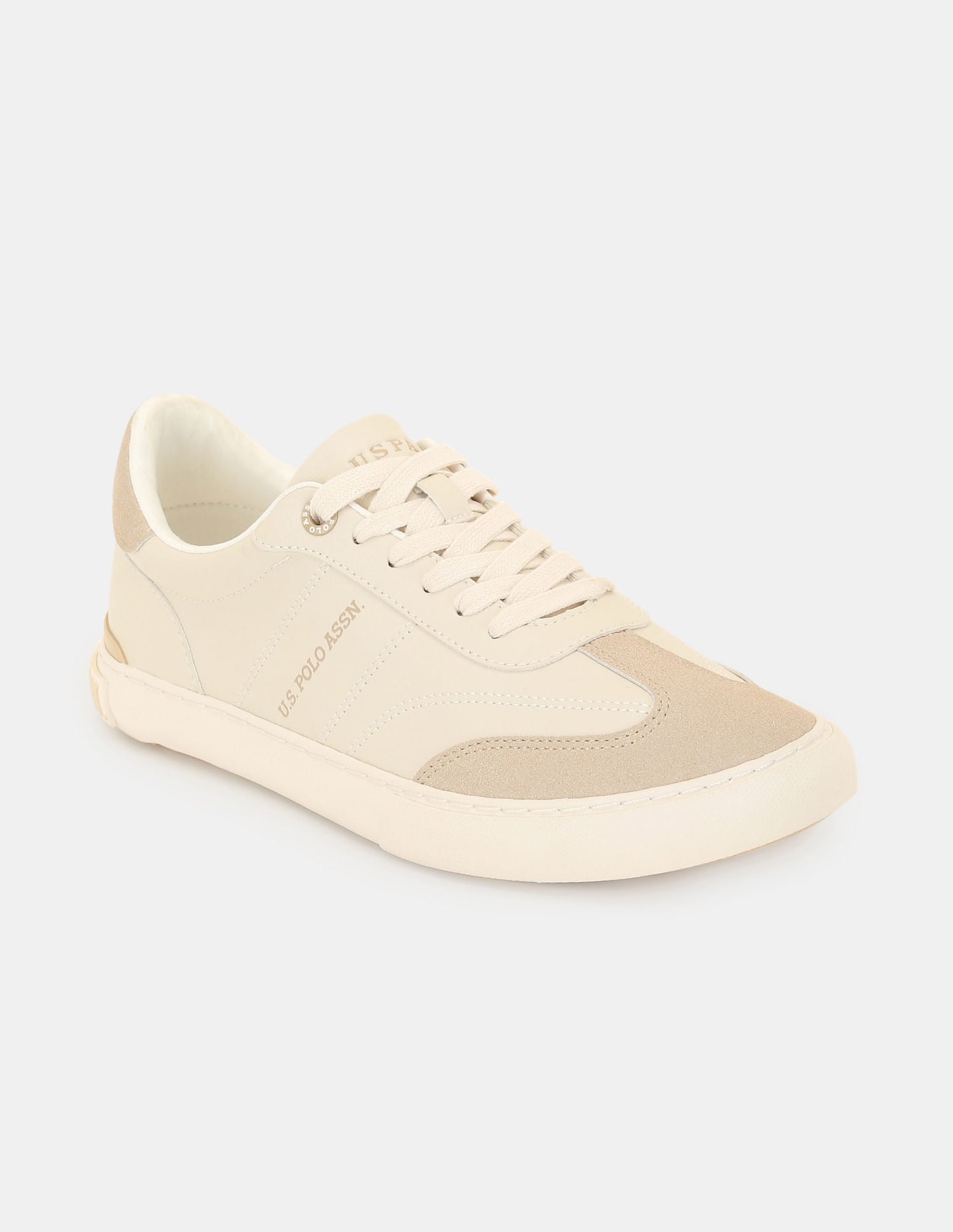 Men Colourblocked Gian 3.0 Sneakers Beige - U.S. POLO ASSN. | Large