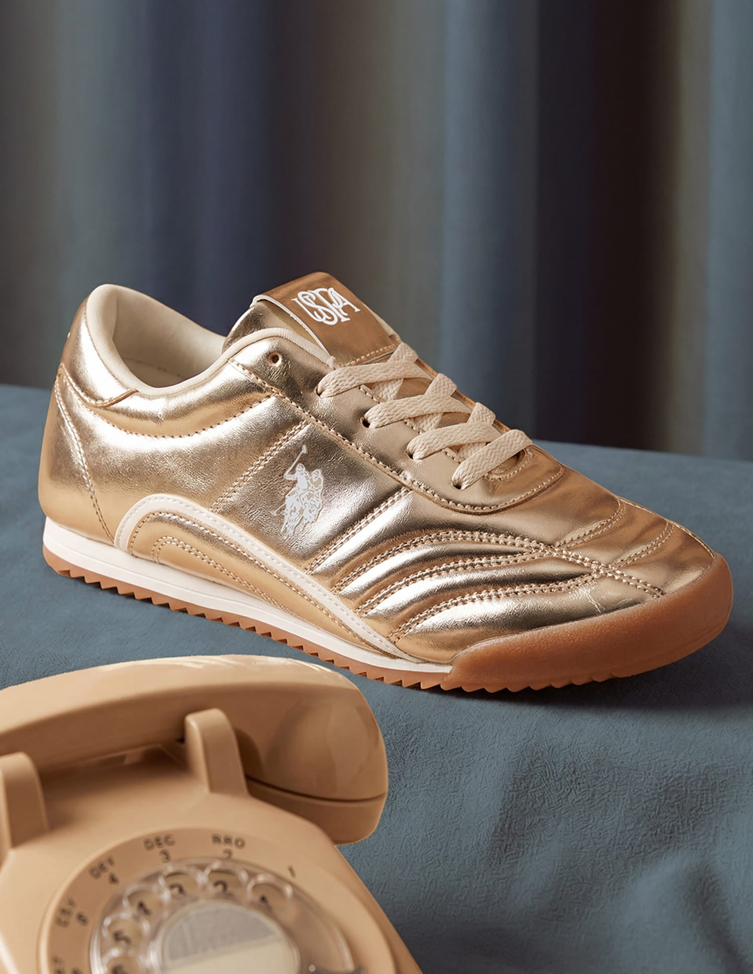 Ellery Retro Sneakers Shoes Gold - U.S. Polo Assn. India | Large