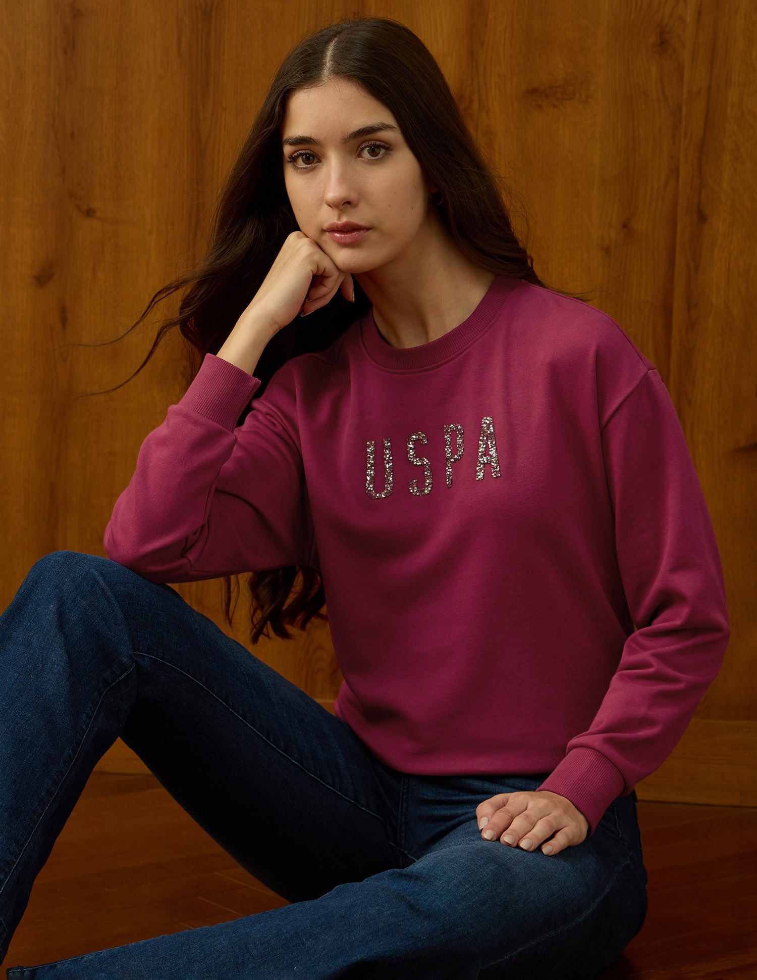 Solid Drop Shoulder Sweatshirt