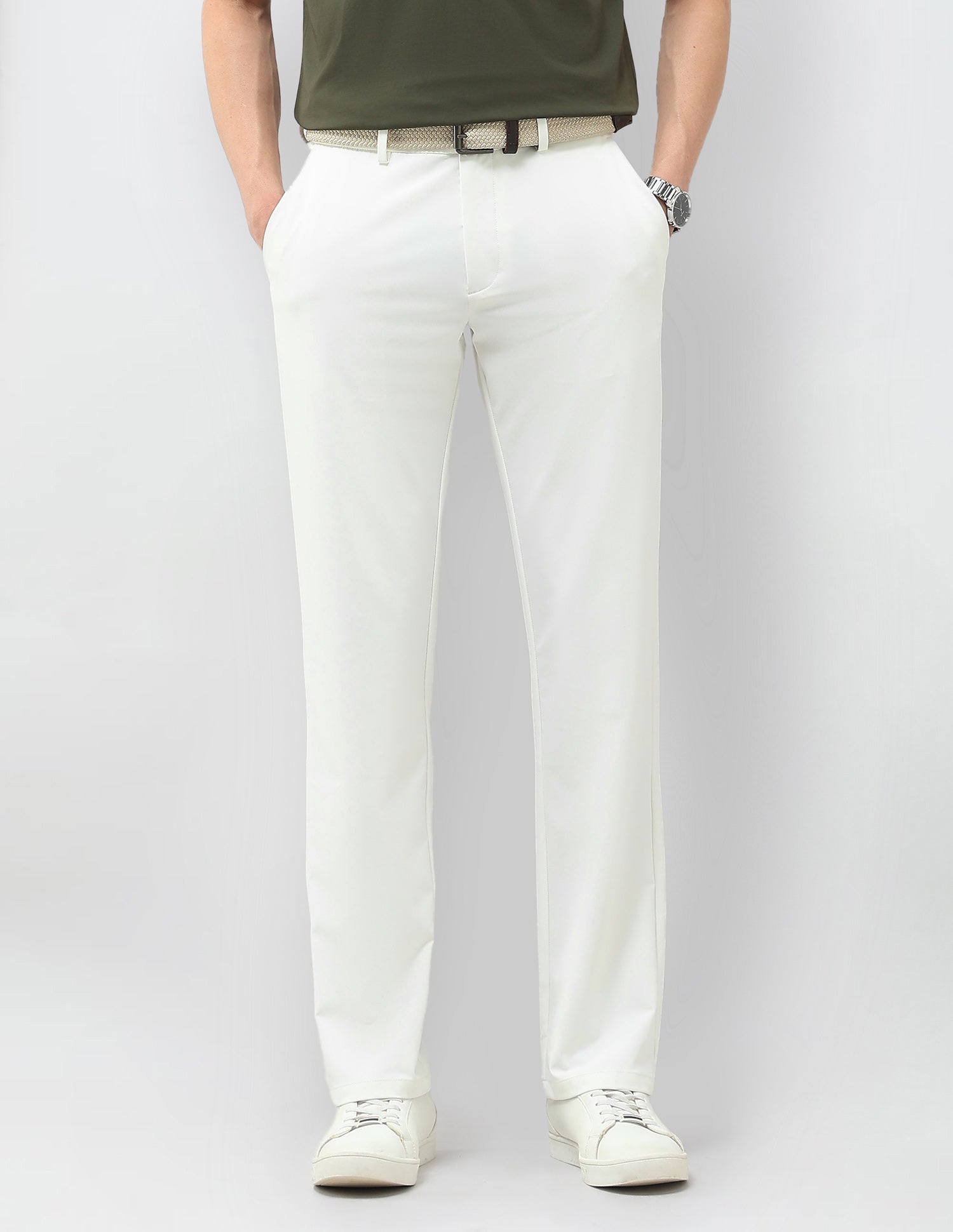 Satin Riley Straight Fit Trousers