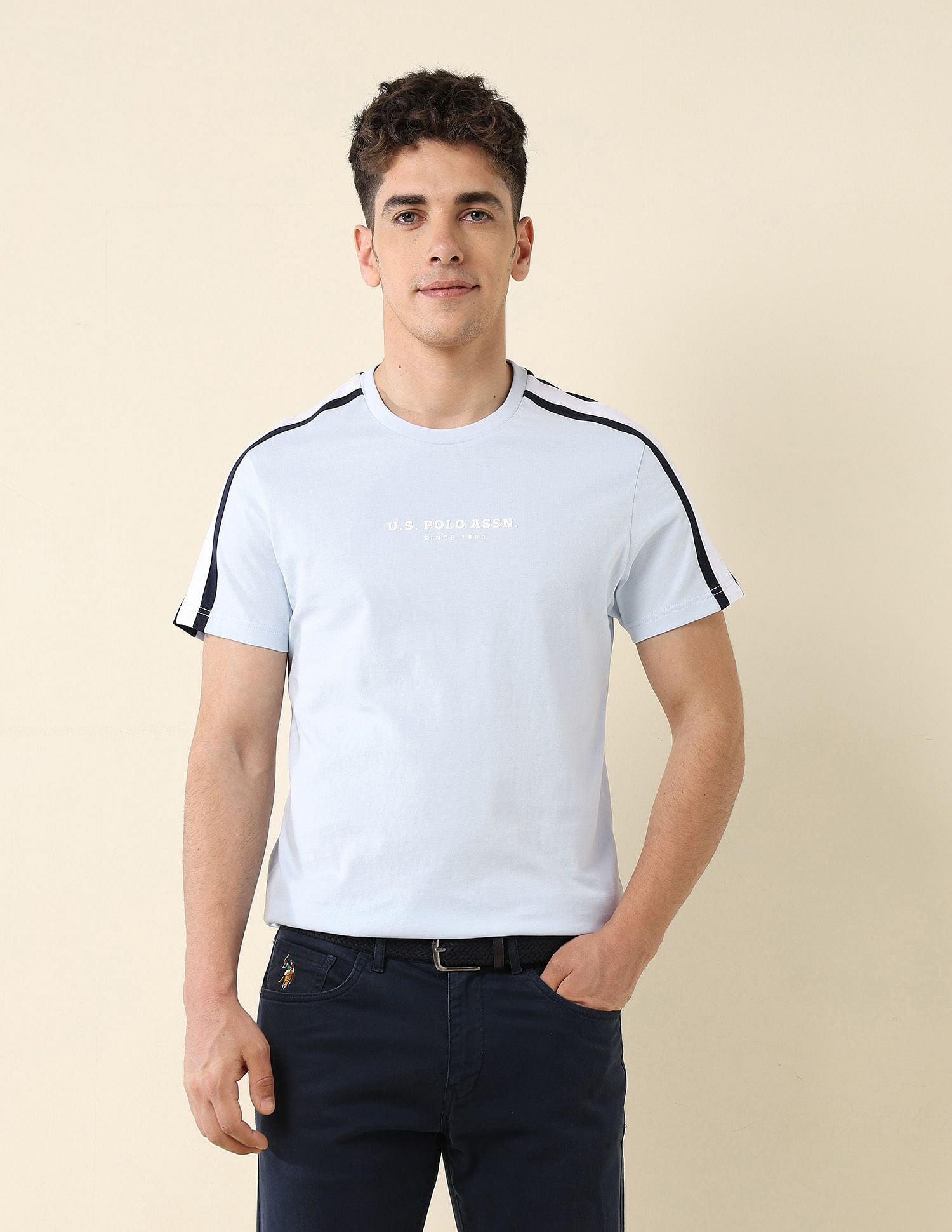 Contrast Taped Slim Fit T-Shirt