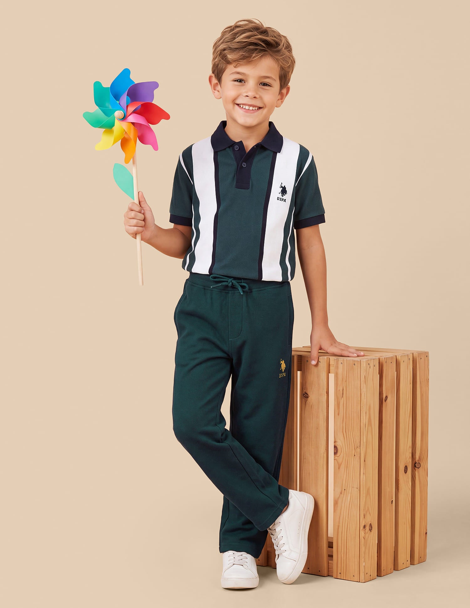 Mid Rise Solid Track Pants Teal - U.S. Polo Assn. India | Large