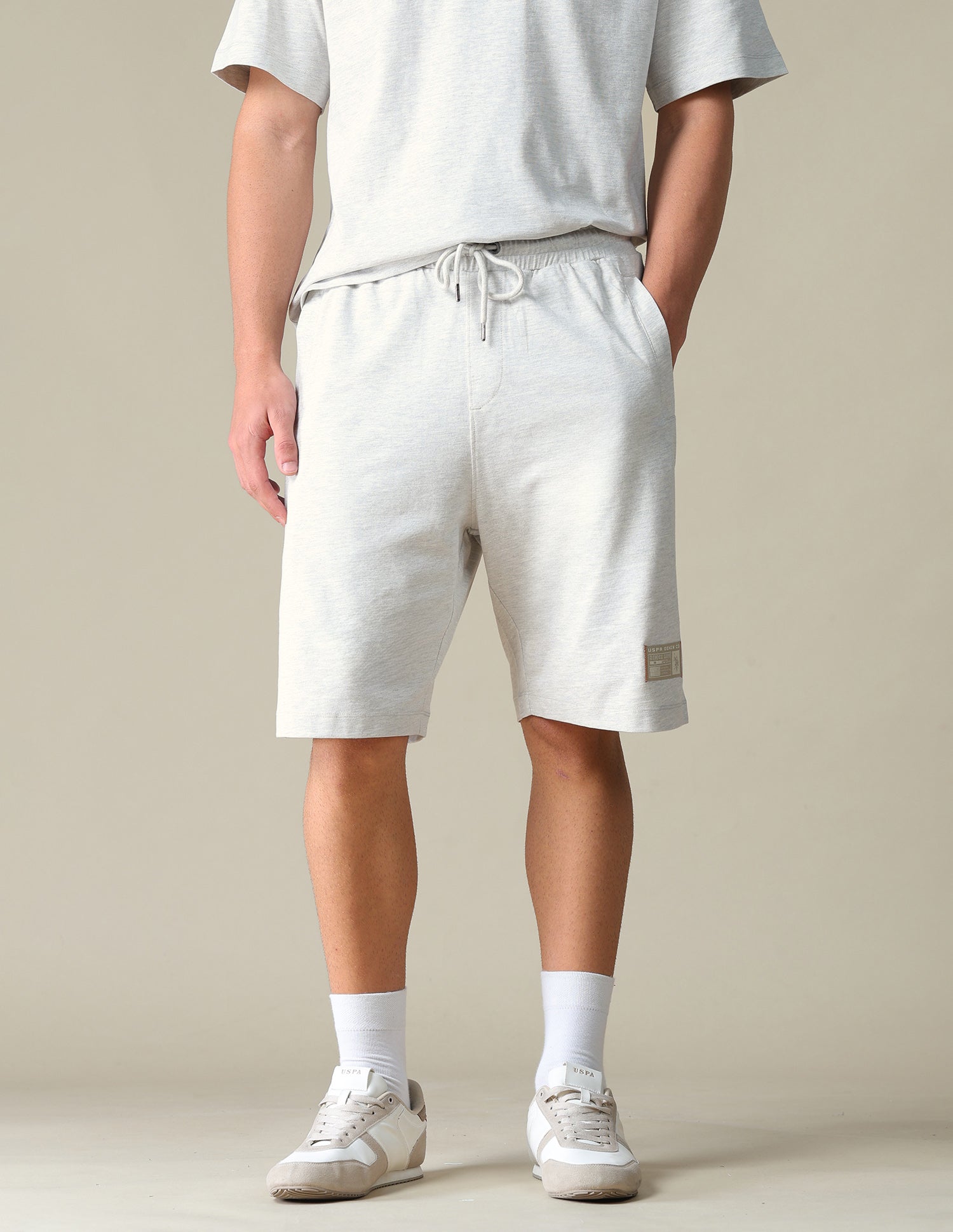 Heathered Regular Fit Shorts