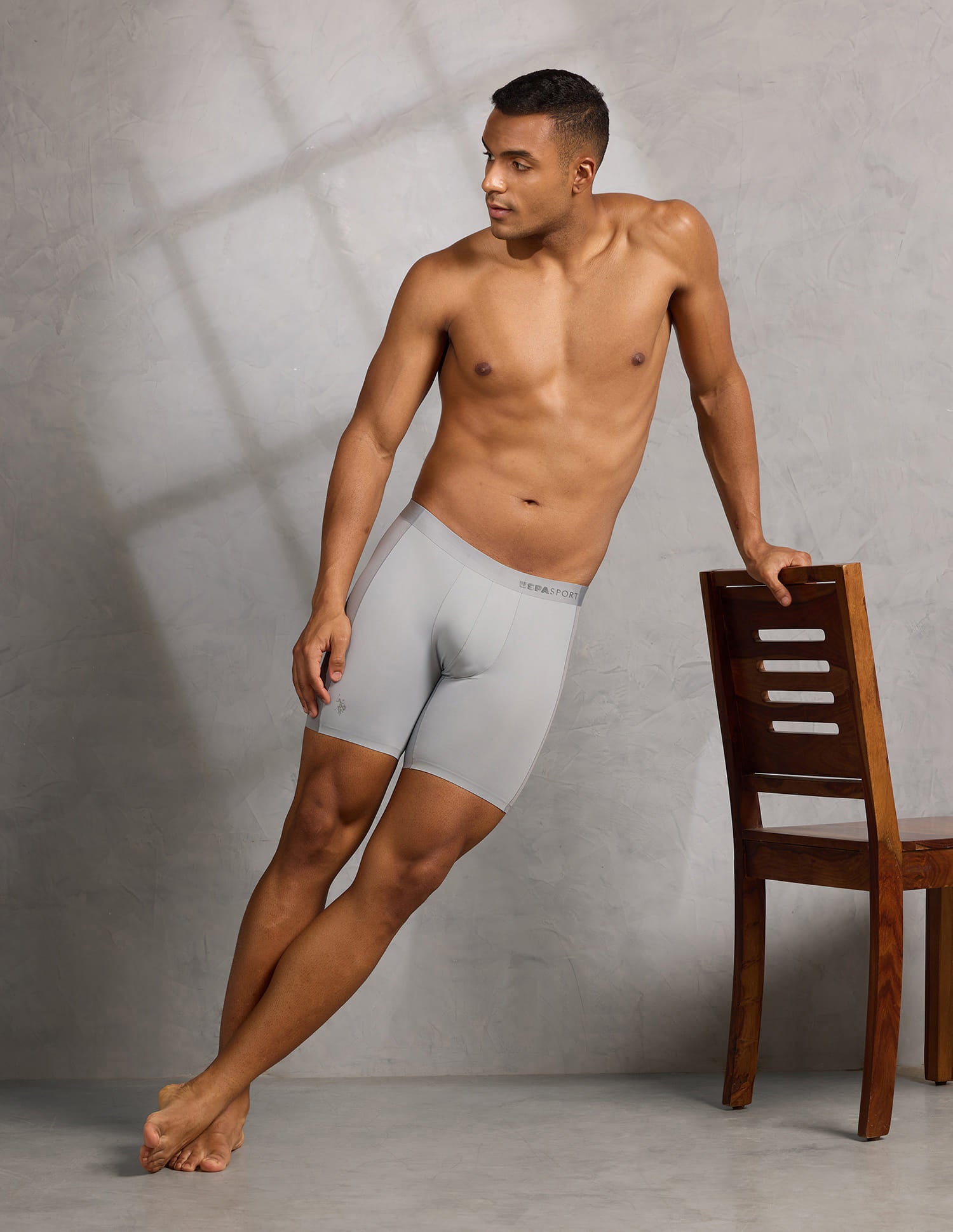 Micro Fibre Seamless Long Trunk Grey - U.S. Polo Assn. India | Large