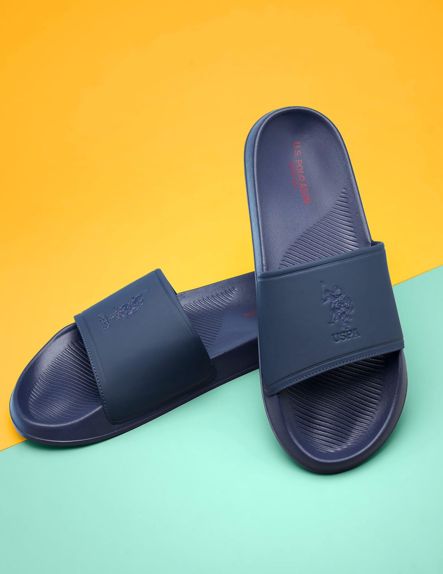 Men Roan Sliders Navy - U.S. Polo Assn. India | Large