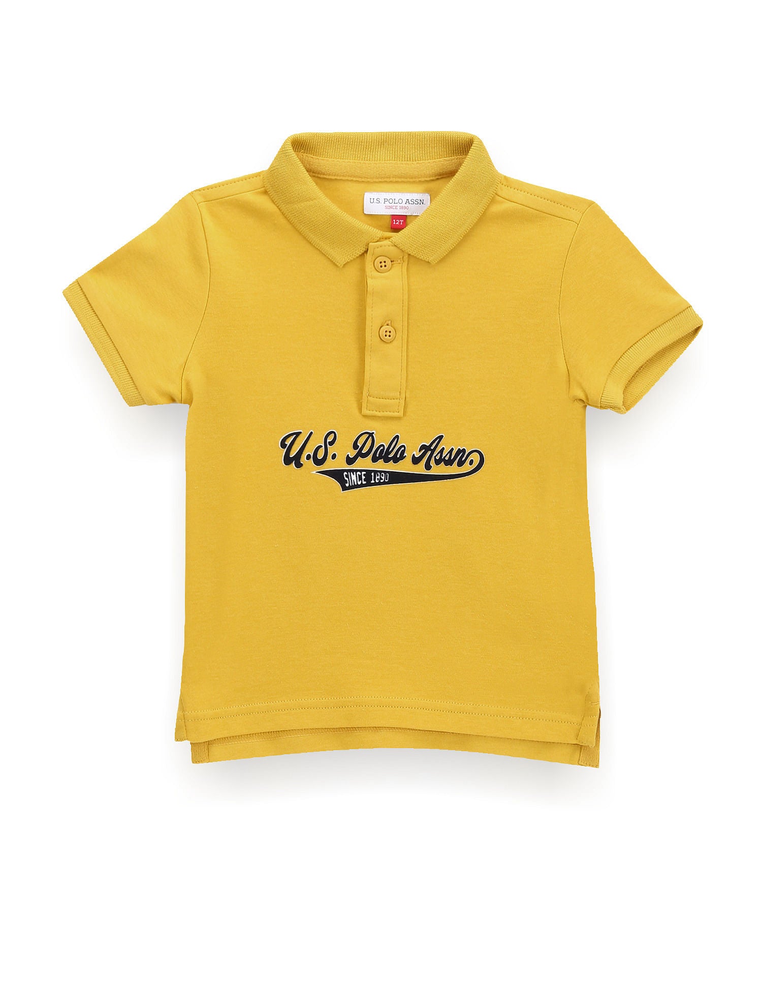 Boys Flock Print Polo Shirt