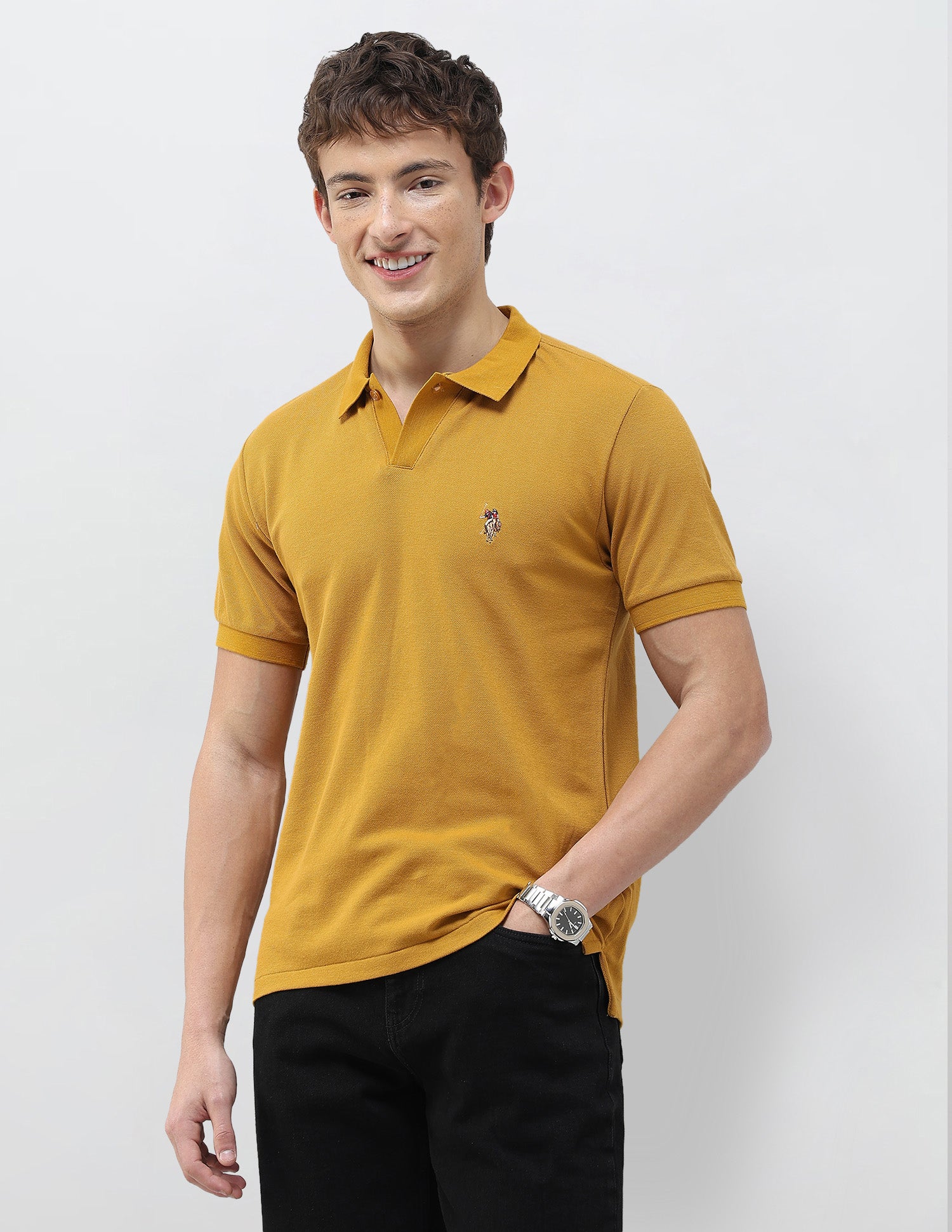 Solid Slim Fit Polo Shirt