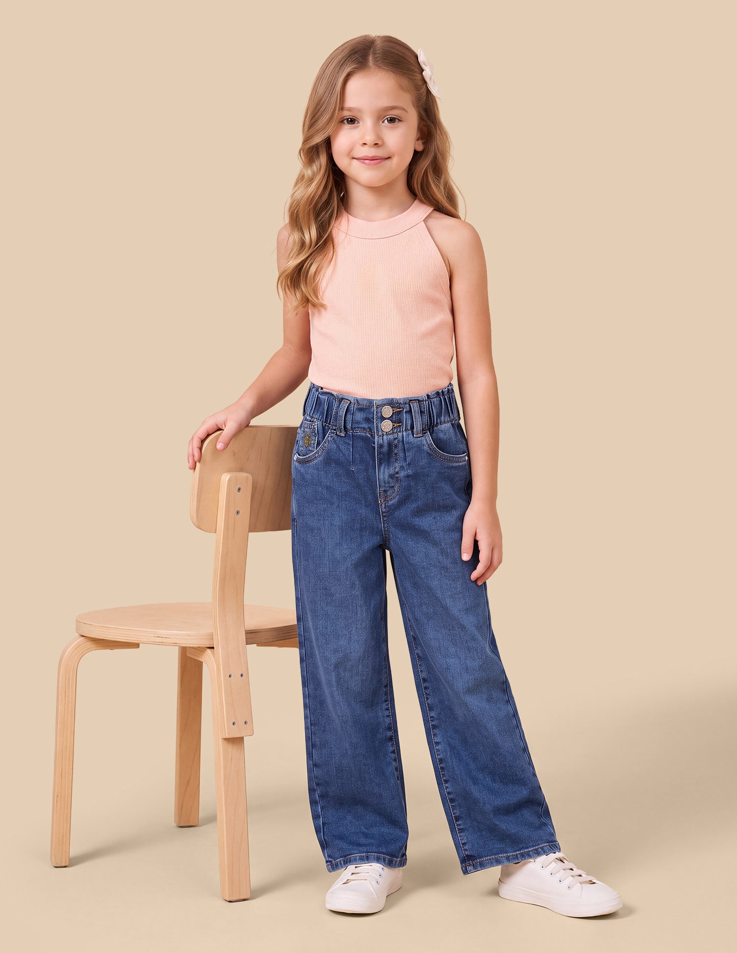 Paper Bag Fit Blue Jeans Blue - U.S. Polo Assn. India | Large