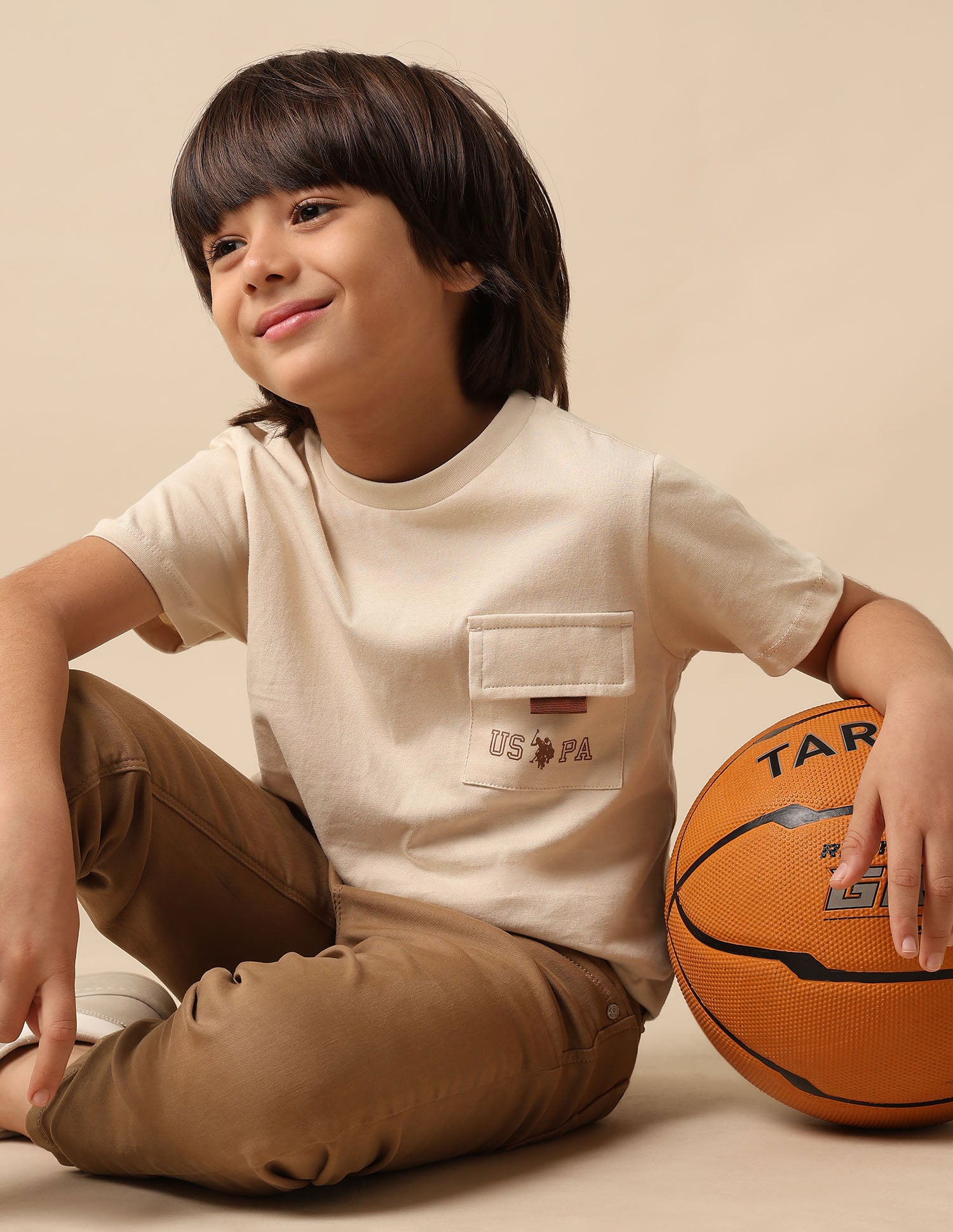 Boys Solid Regular Fit T Shirt