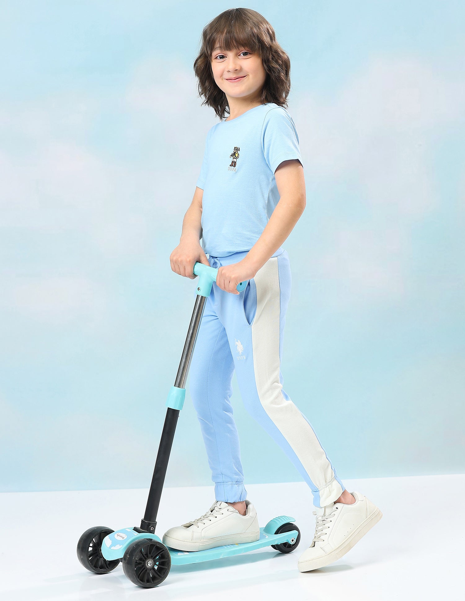 Solid Mid Rise Joggers