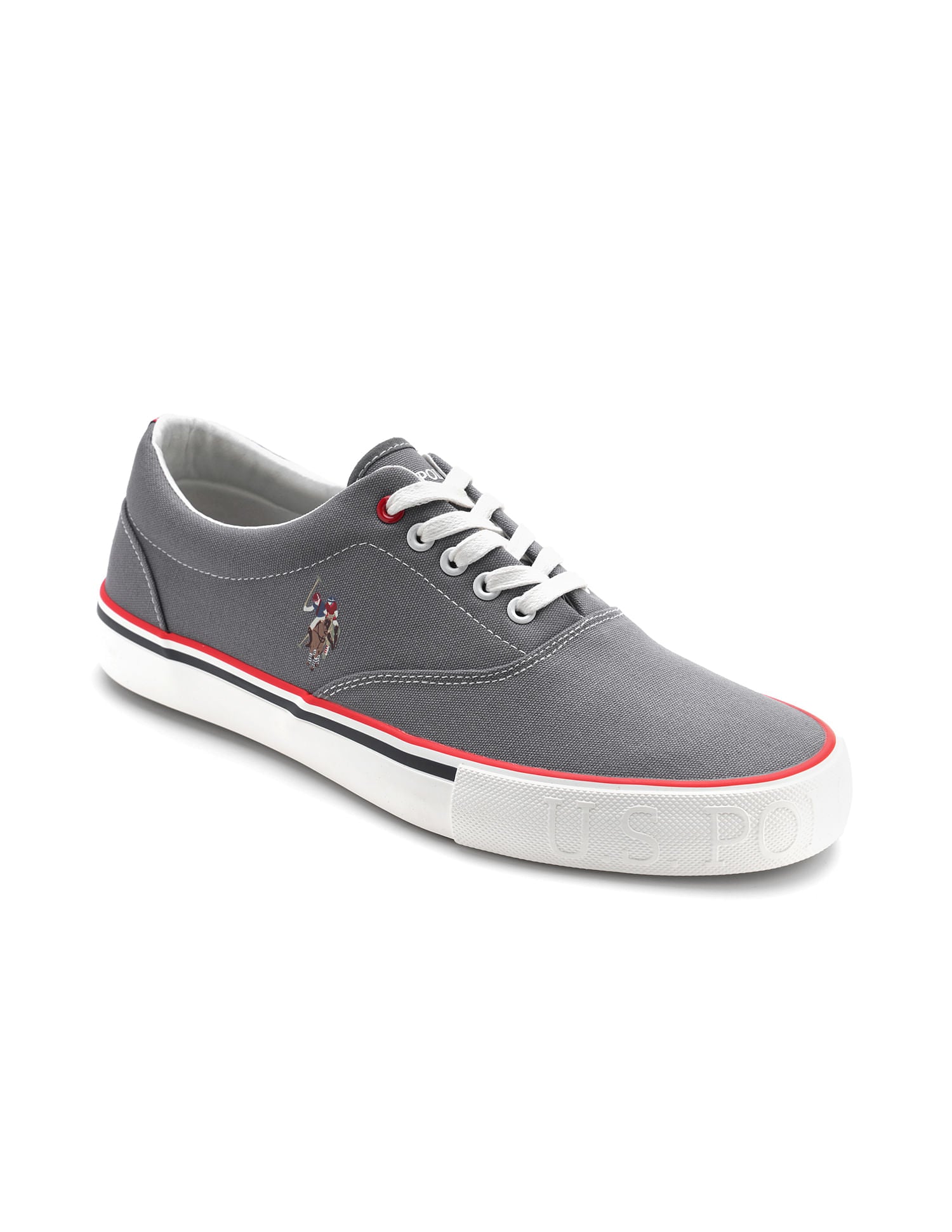 Men Clyde Solid Sneakers Grey - U.S. POLO ASSN. | Large