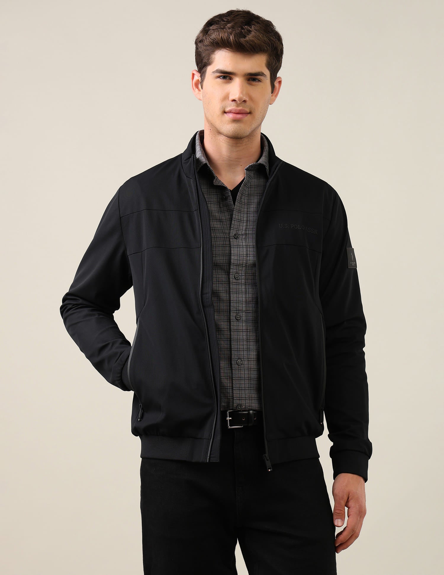 Solid Regular Fit Jacket