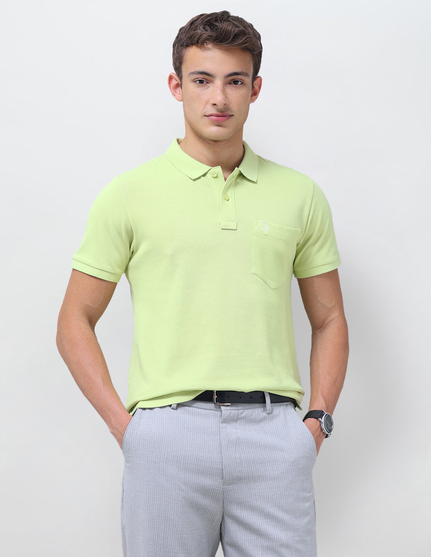 Solid Slim Fit Polo Shirt