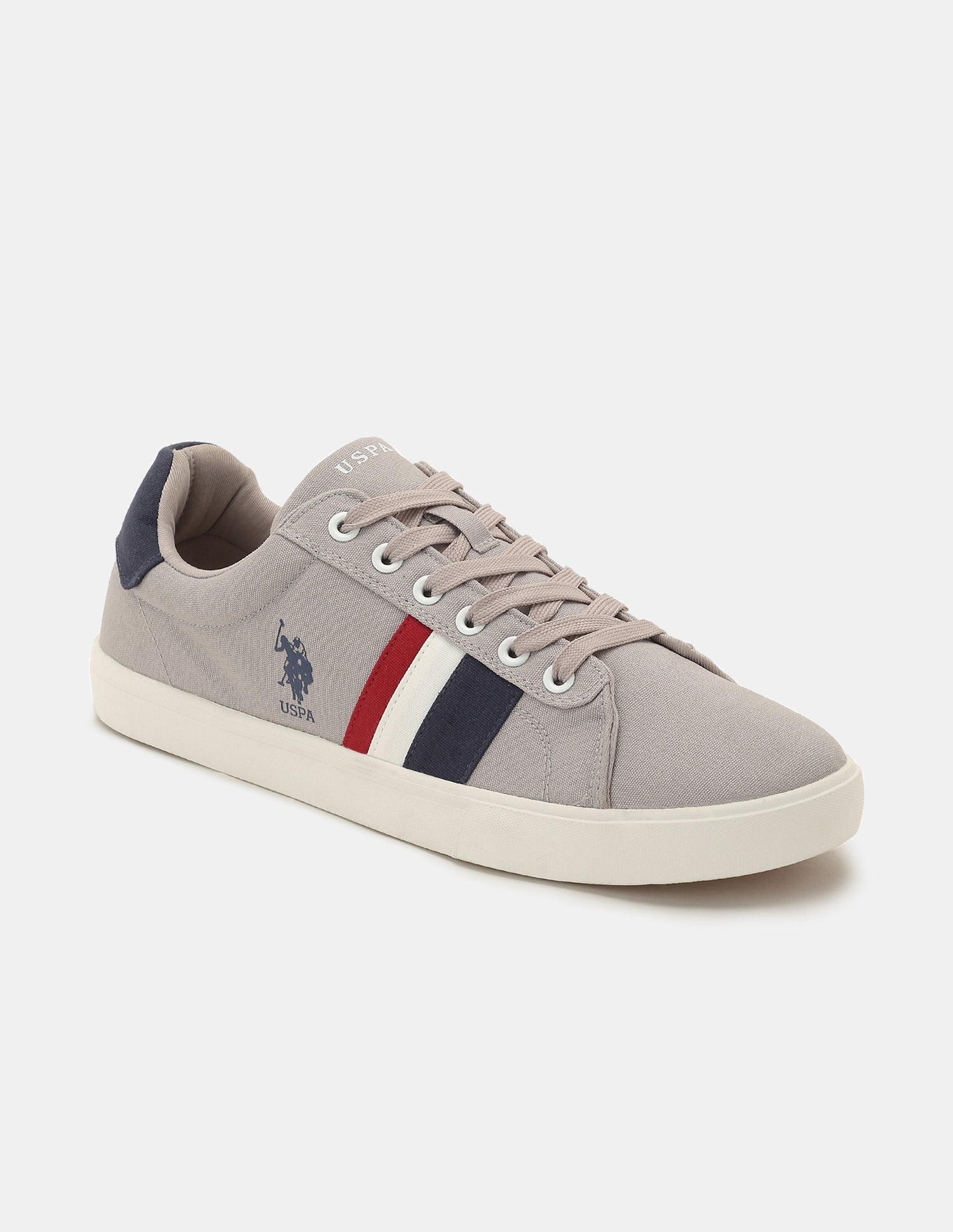 Men Striped Abor 2.0 Sneakers Grey - U.S. Polo Assn. India | Large